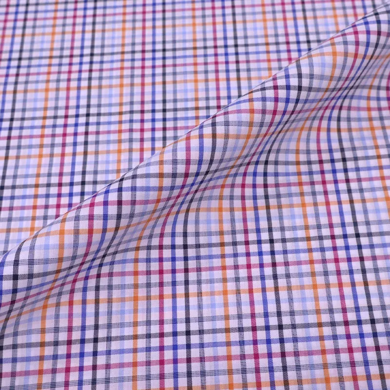 110CM REMNANT Cotton Check - Multiple Coloured Stripe