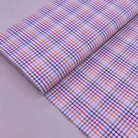 110CM REMNANT Cotton Check - Multiple Coloured Stripe