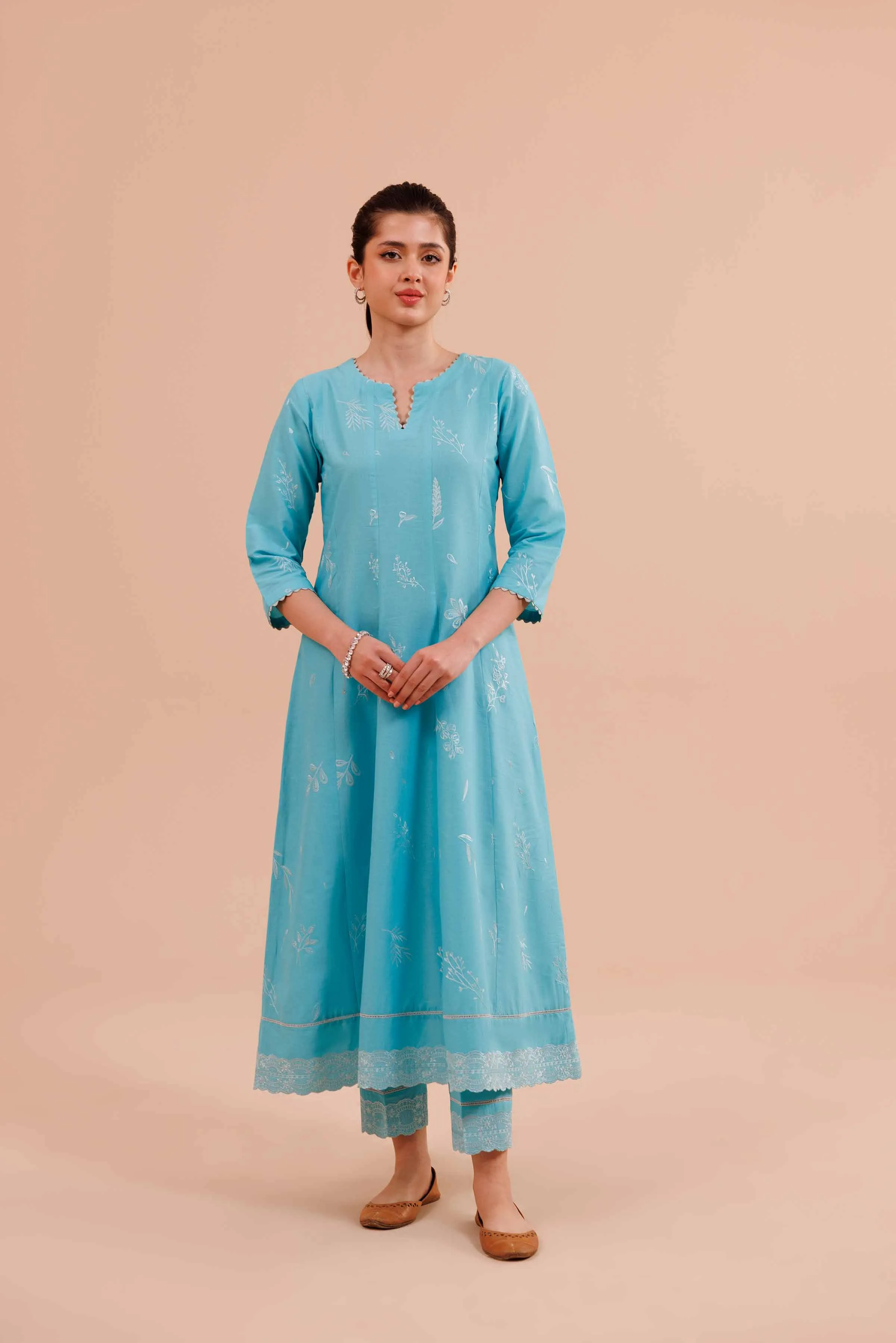 2 Piece - Embroidered Suit - KFE24-31