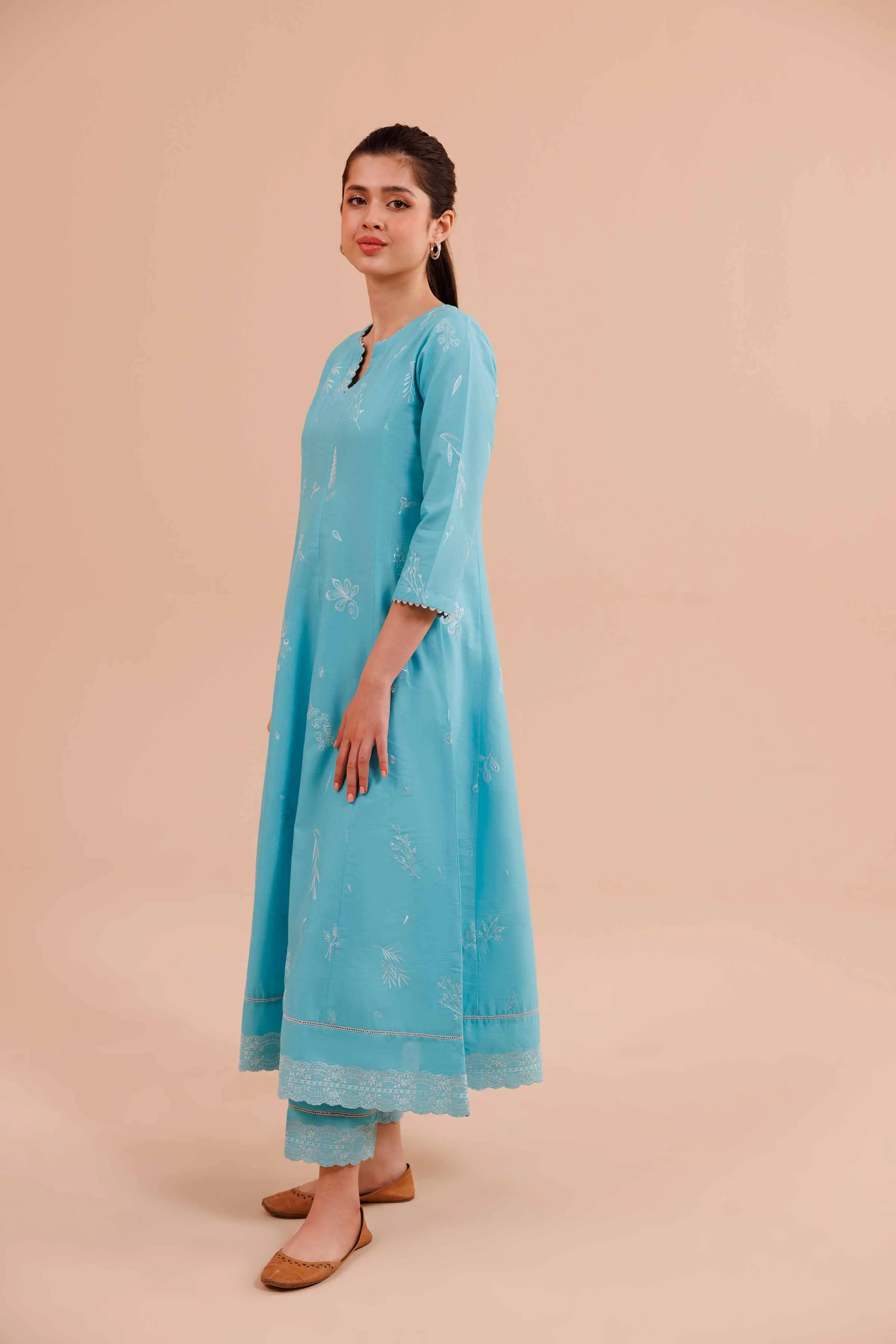 2 Piece - Embroidered Suit - KFE24-31
