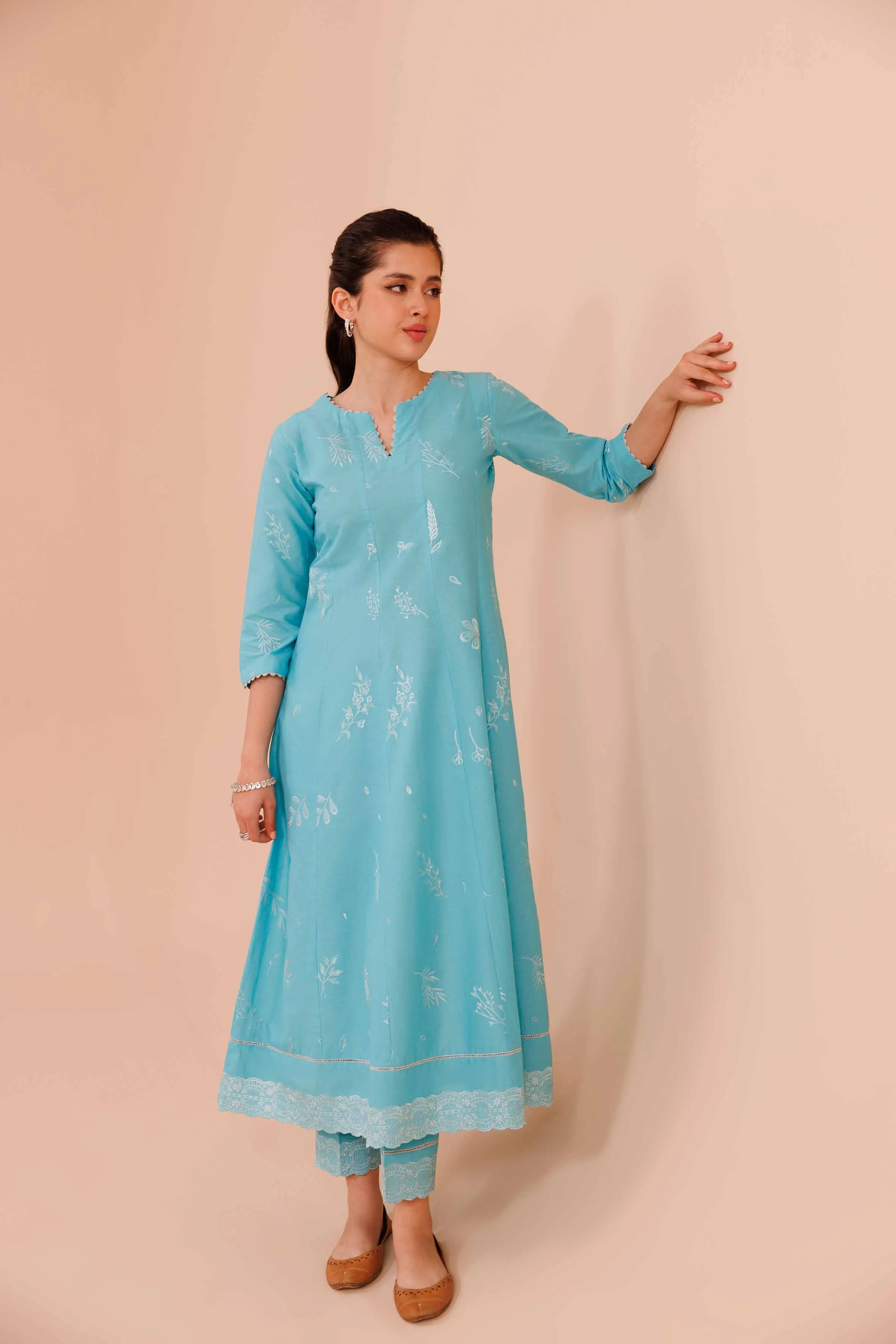 2 Piece - Embroidered Suit - KFE24-31