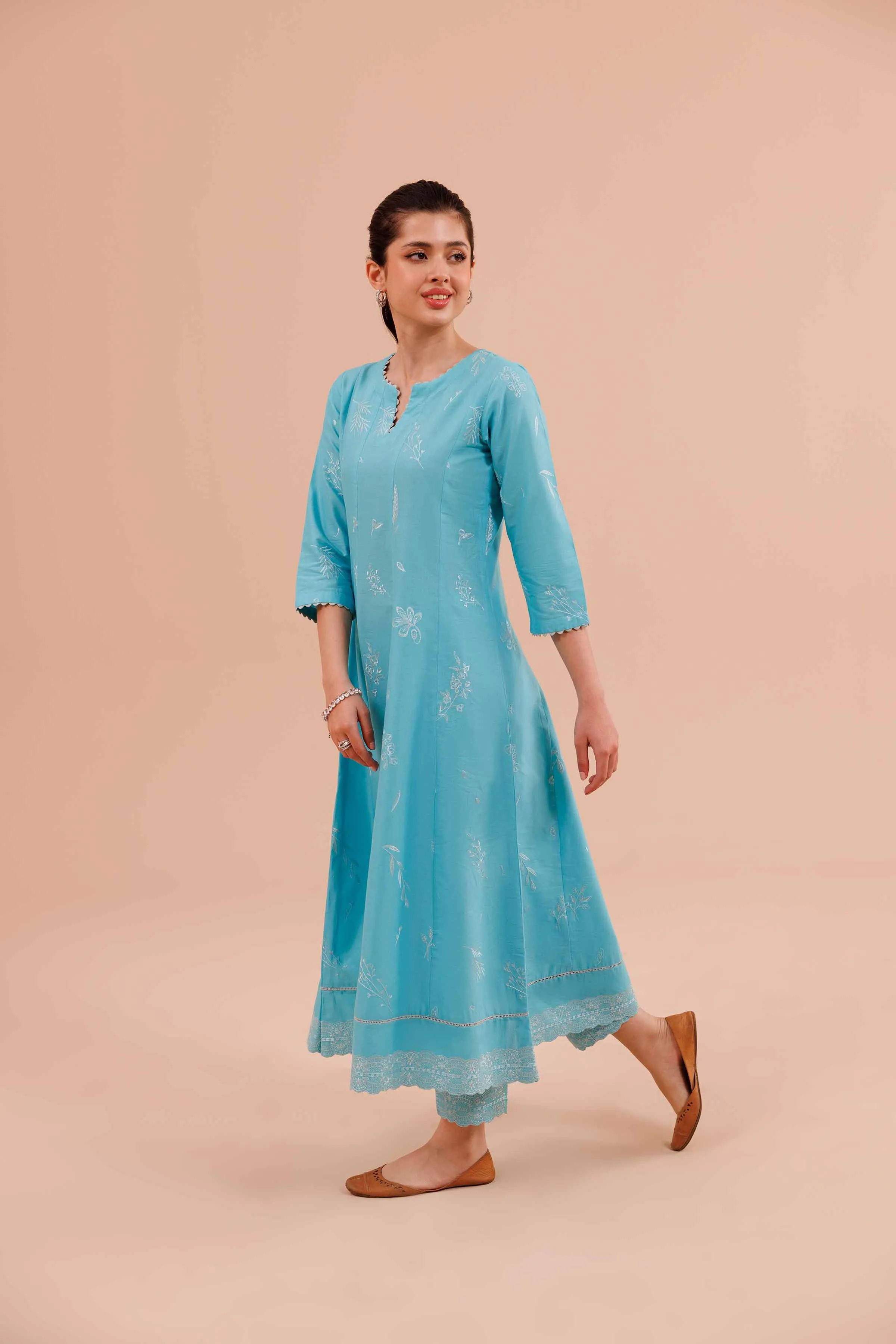 2 Piece - Embroidered Suit - KFE24-31