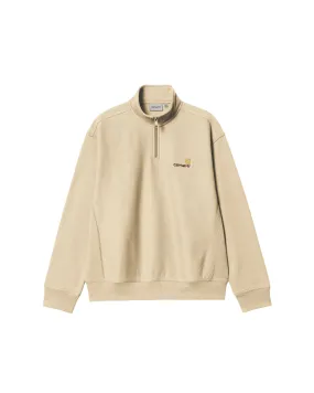 American Script Half zip Sweatshirt - Rattan