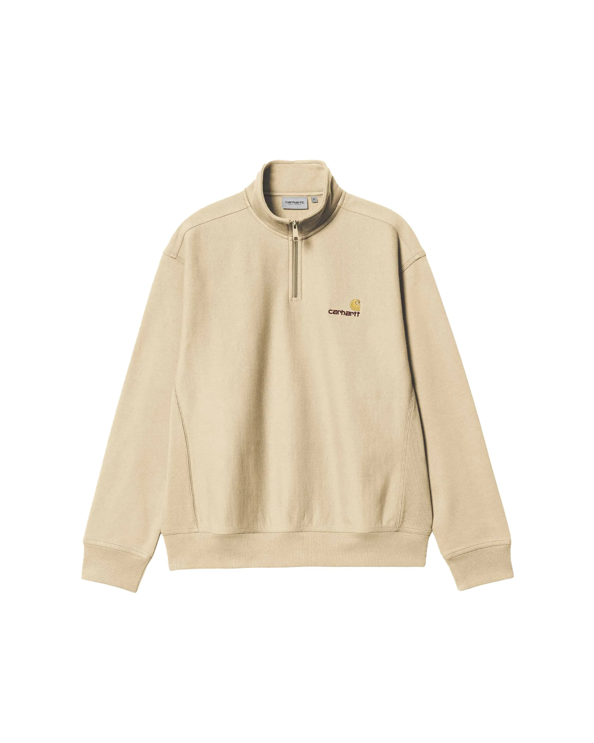 American Script Half zip Sweatshirt - Rattan
