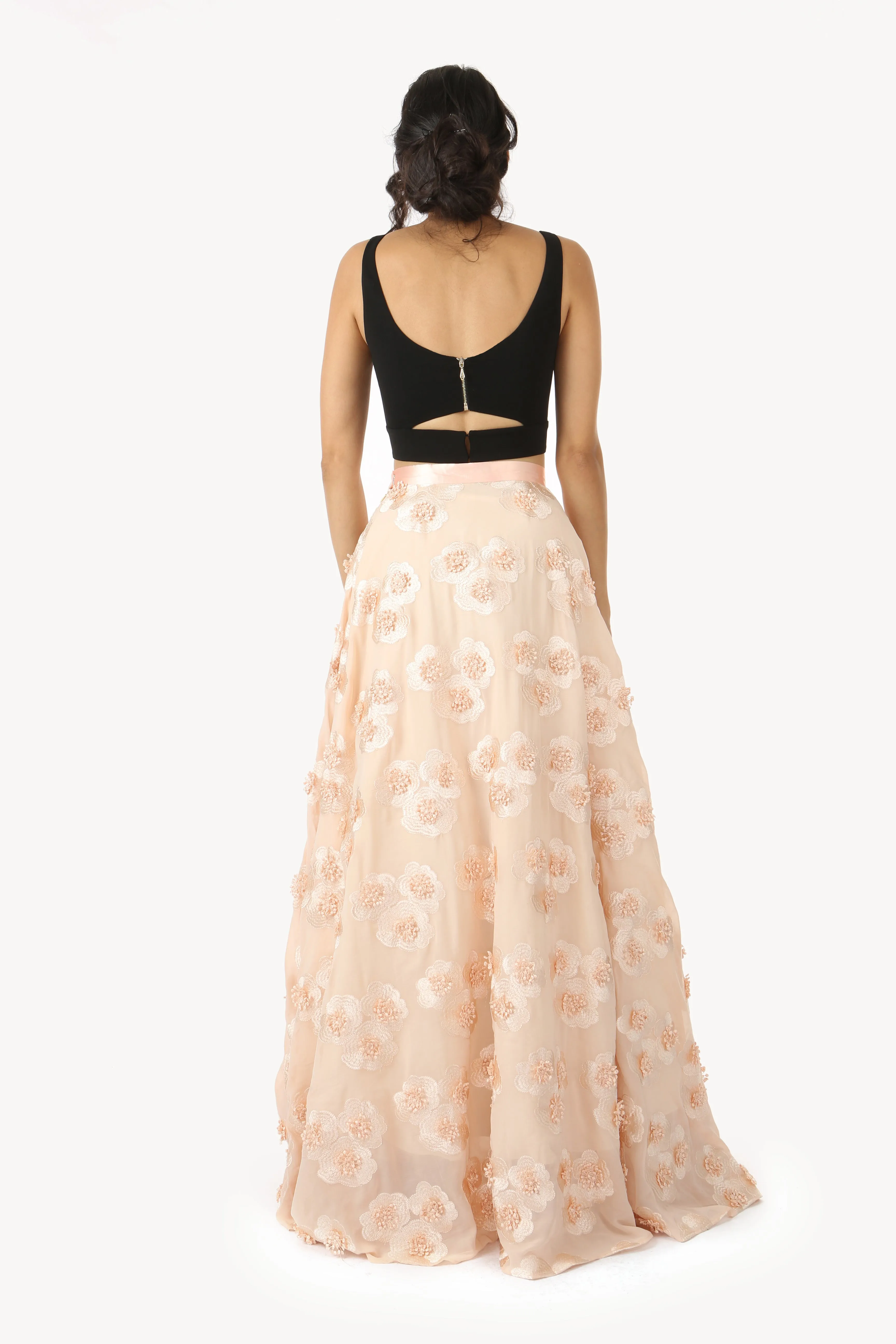 ANEELA Floral Lehenga Skirt