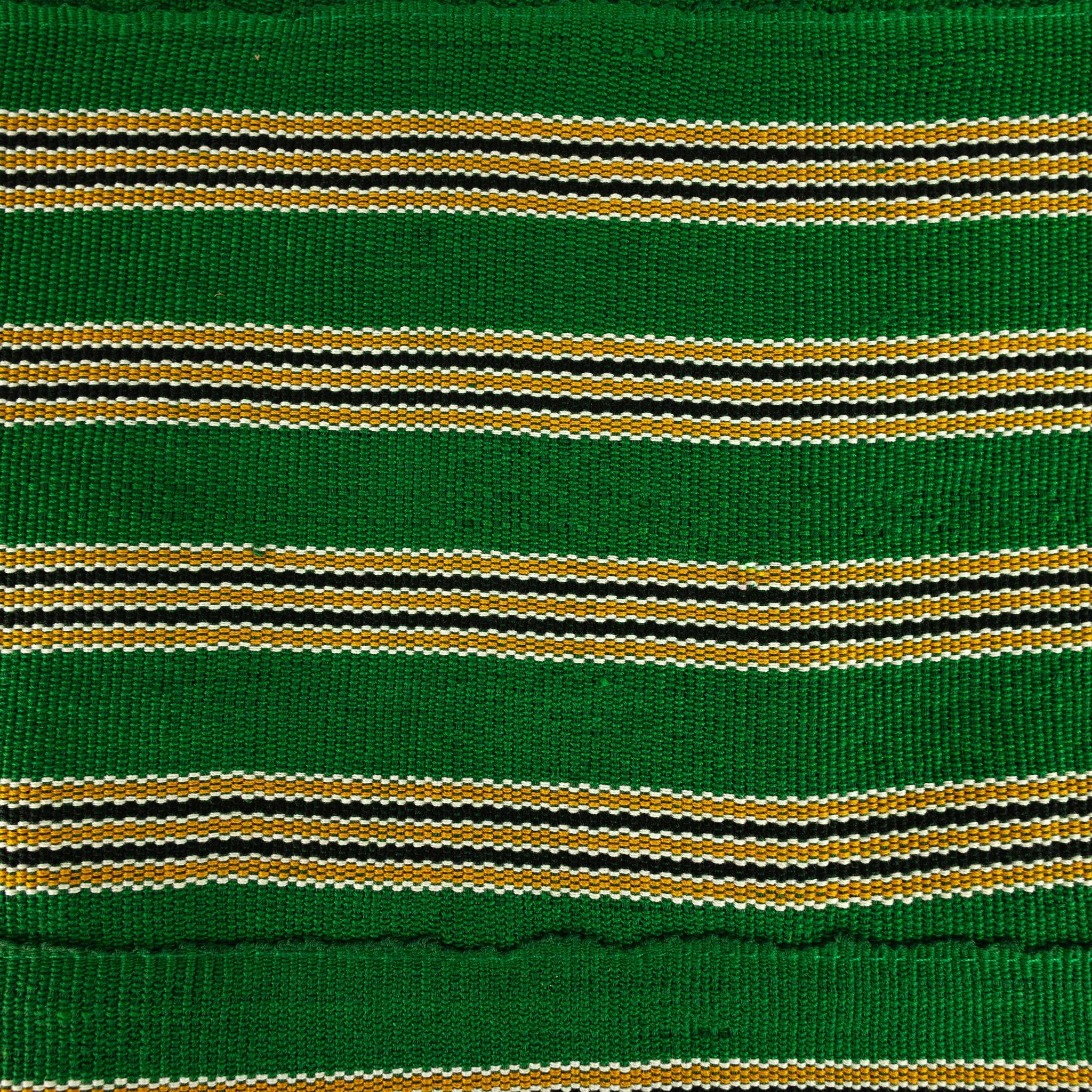 Aso Oke Gele - Headwrap - Green & Gold (Cotton)