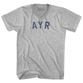 Ayr Adult Cotton V-neck T-shirt