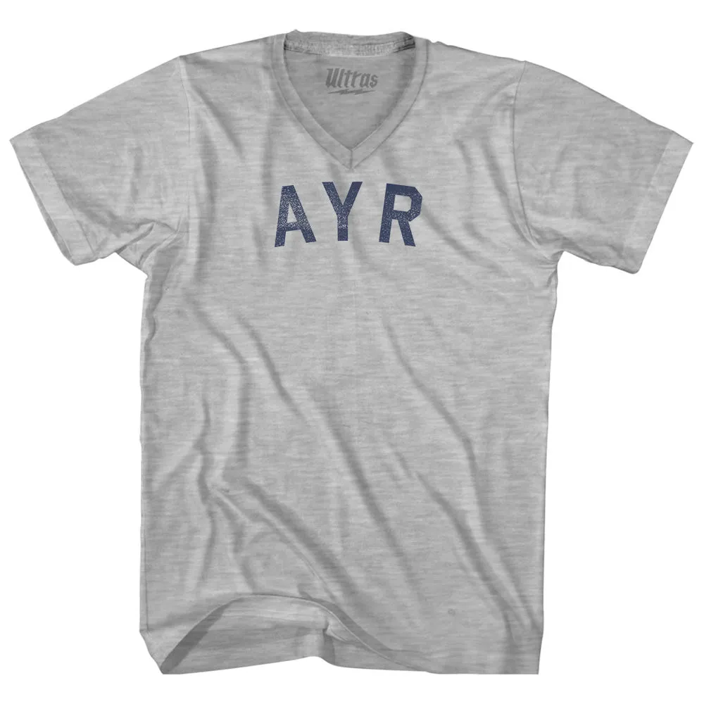 Ayr Adult Cotton V-neck T-shirt
