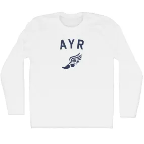 Ayr Running Track Winged Foot Adult Cotton Long Sleeve T-shirt