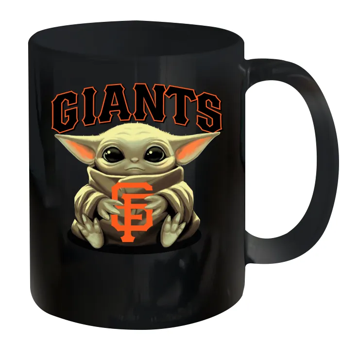 Baby Yoda Hugs Loves The San Francisco GiantsBaseball Ceramic Mug 11oz