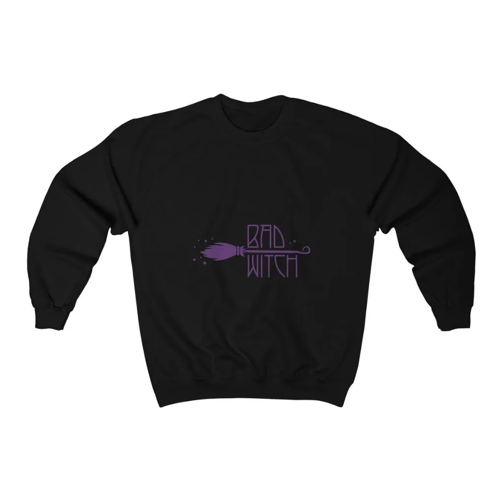 Bad Witch Halloween Unisex Heavy Blend Crewneck Sweatshirt