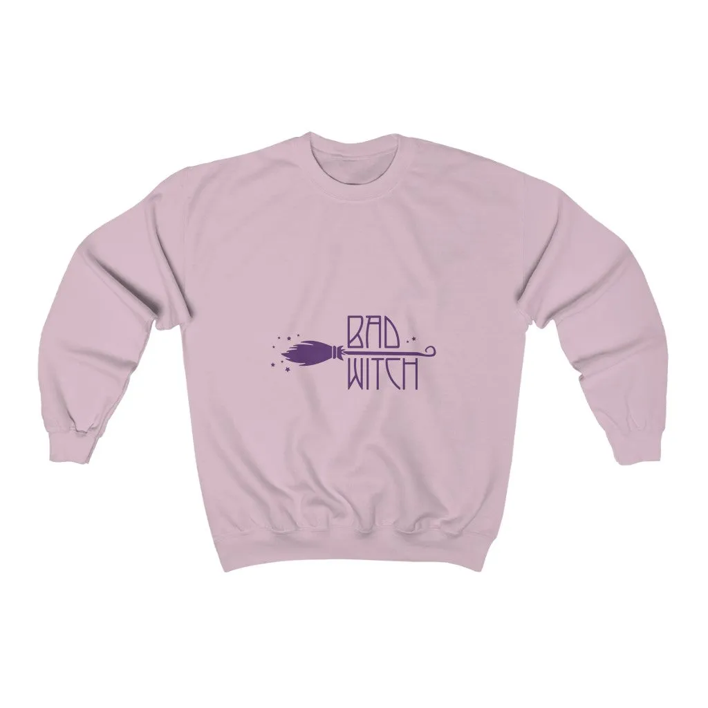 Bad Witch Halloween Unisex Heavy Blend Crewneck Sweatshirt