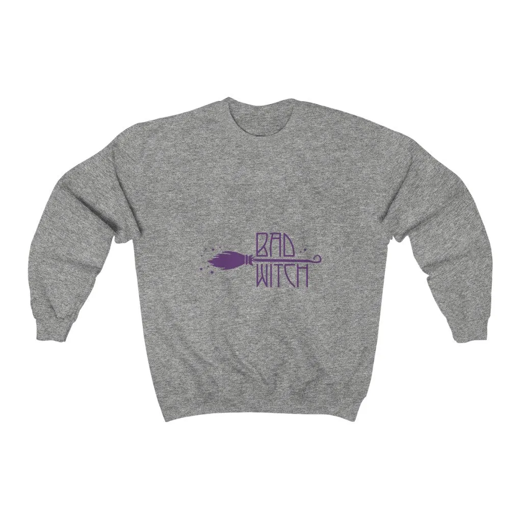 Bad Witch Halloween Unisex Heavy Blend Crewneck Sweatshirt