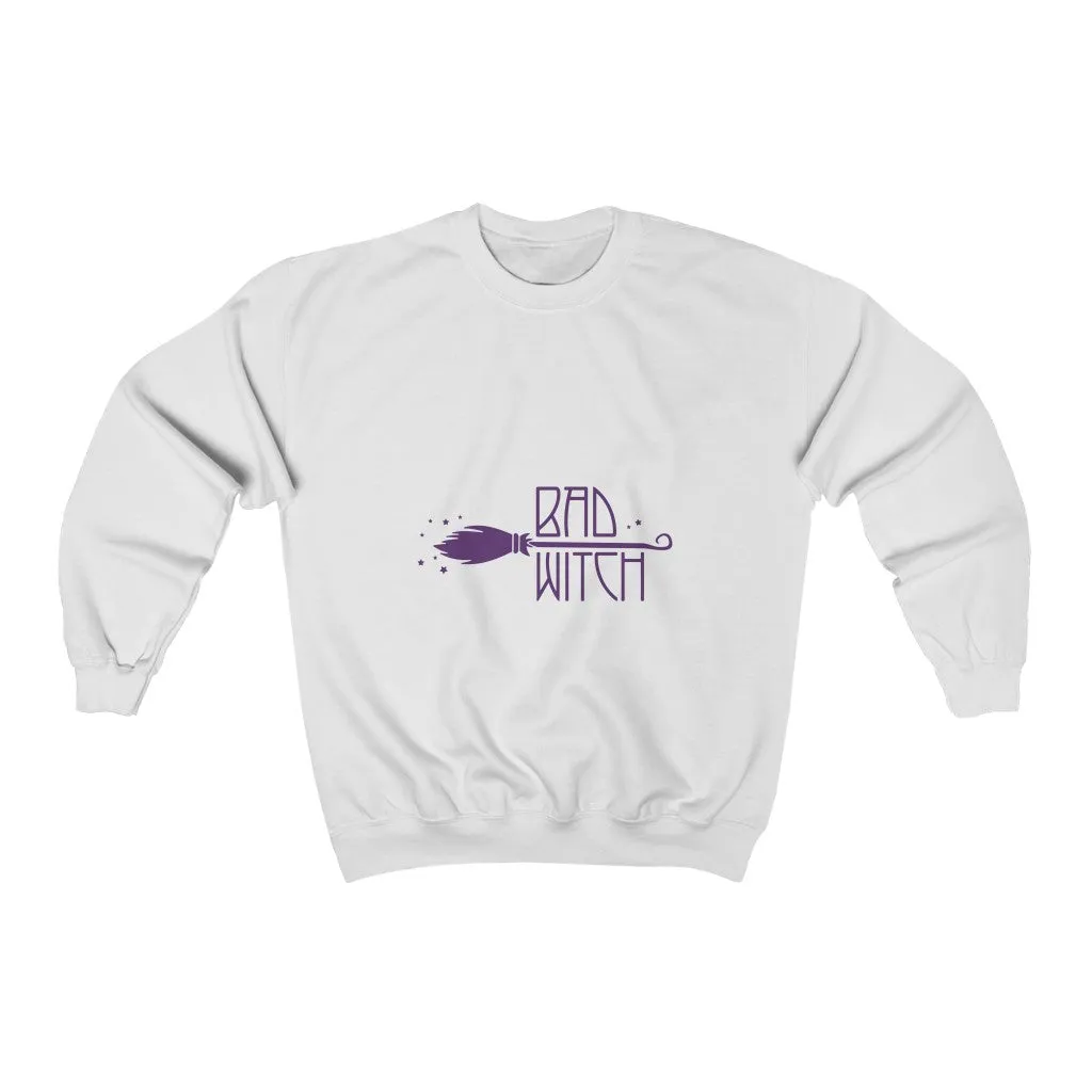Bad Witch Halloween Unisex Heavy Blend Crewneck Sweatshirt