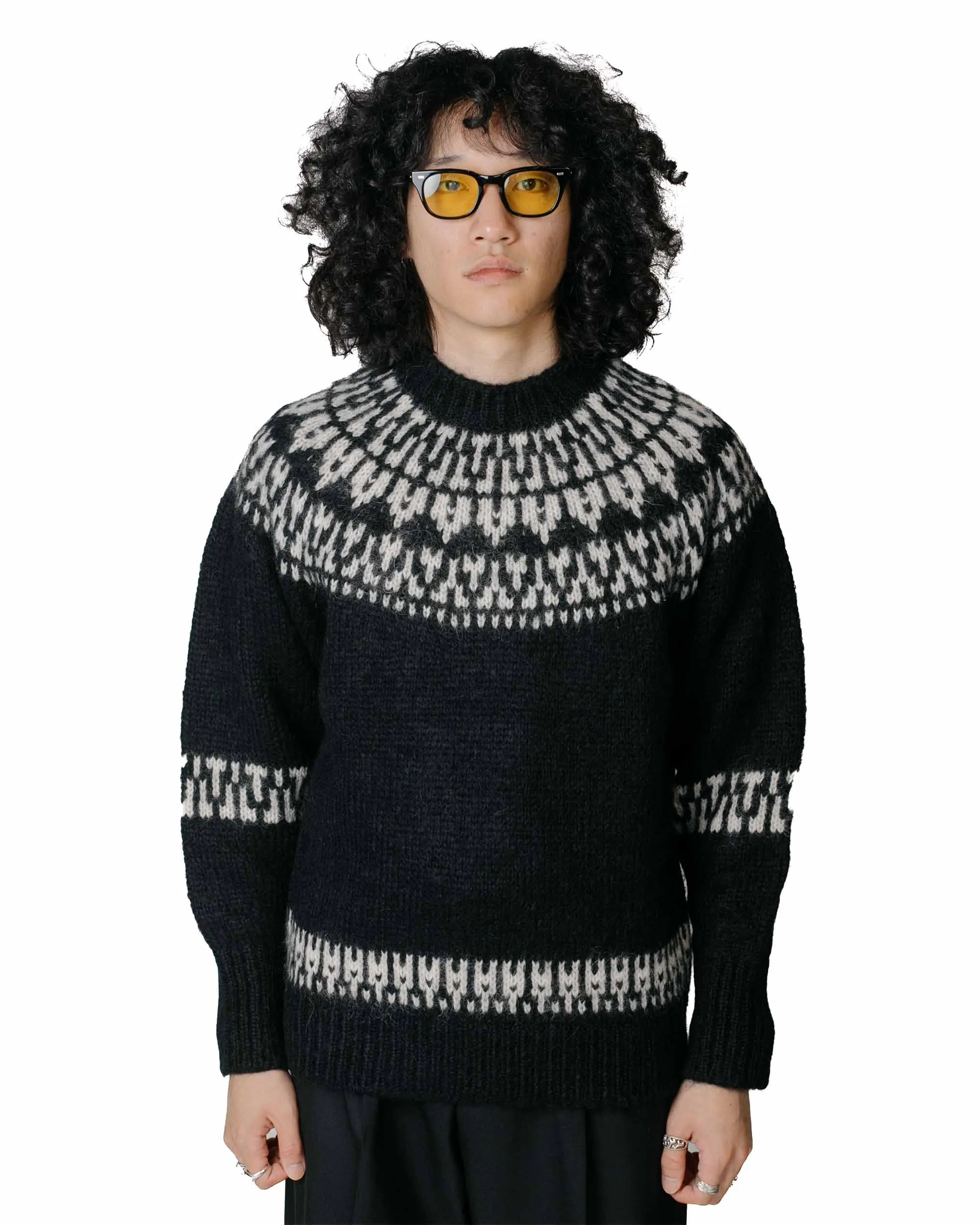 Sure! Here’s an optimized title for the product:

Mens Black Batoner Mohair Nordic Crew Neck Sweater - Cozy & Stylish Knitwear

Feel free to let me know if you need any more assistance or variations!