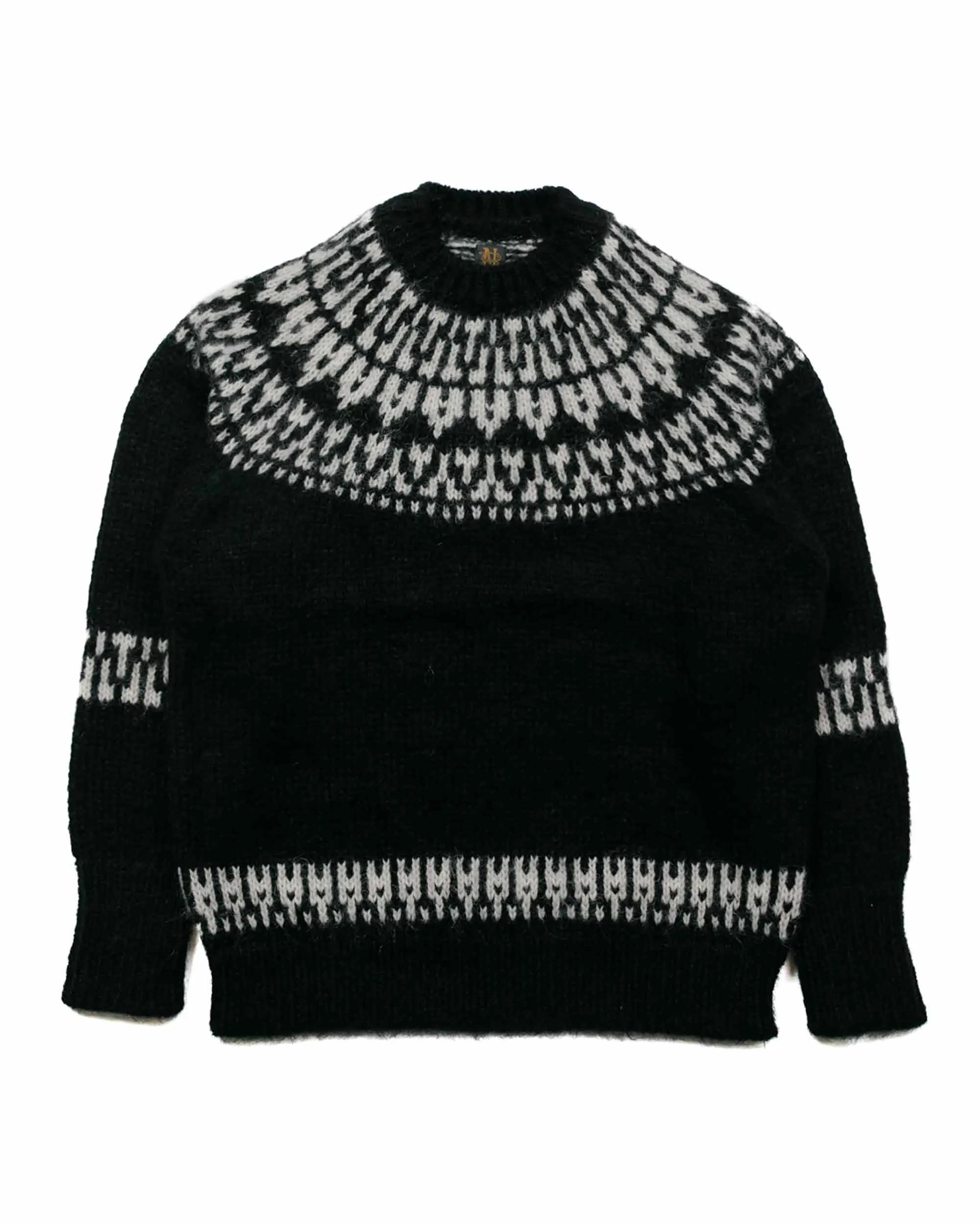 Sure! Here’s an optimized title for the product:

Mens Black Batoner Mohair Nordic Crew Neck Sweater - Cozy & Stylish Knitwear

Feel free to let me know if you need any more assistance or variations!