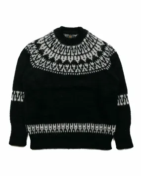 Sure! Here’s an optimized title for the product:

Mens Black Batoner Mohair Nordic Crew Neck Sweater - Cozy & Stylish Knitwear

Feel free to let me know if you need any more assistance or variations!