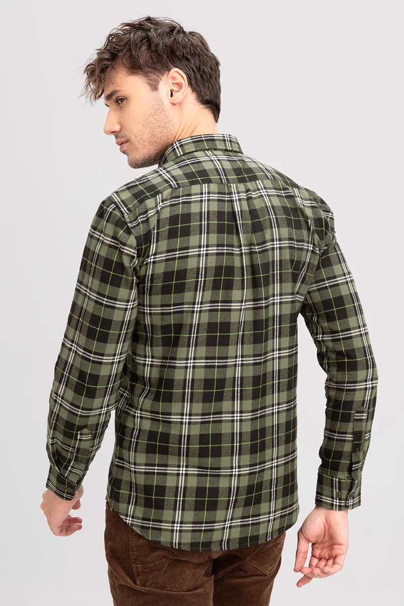 Battle Checks Green Shirt