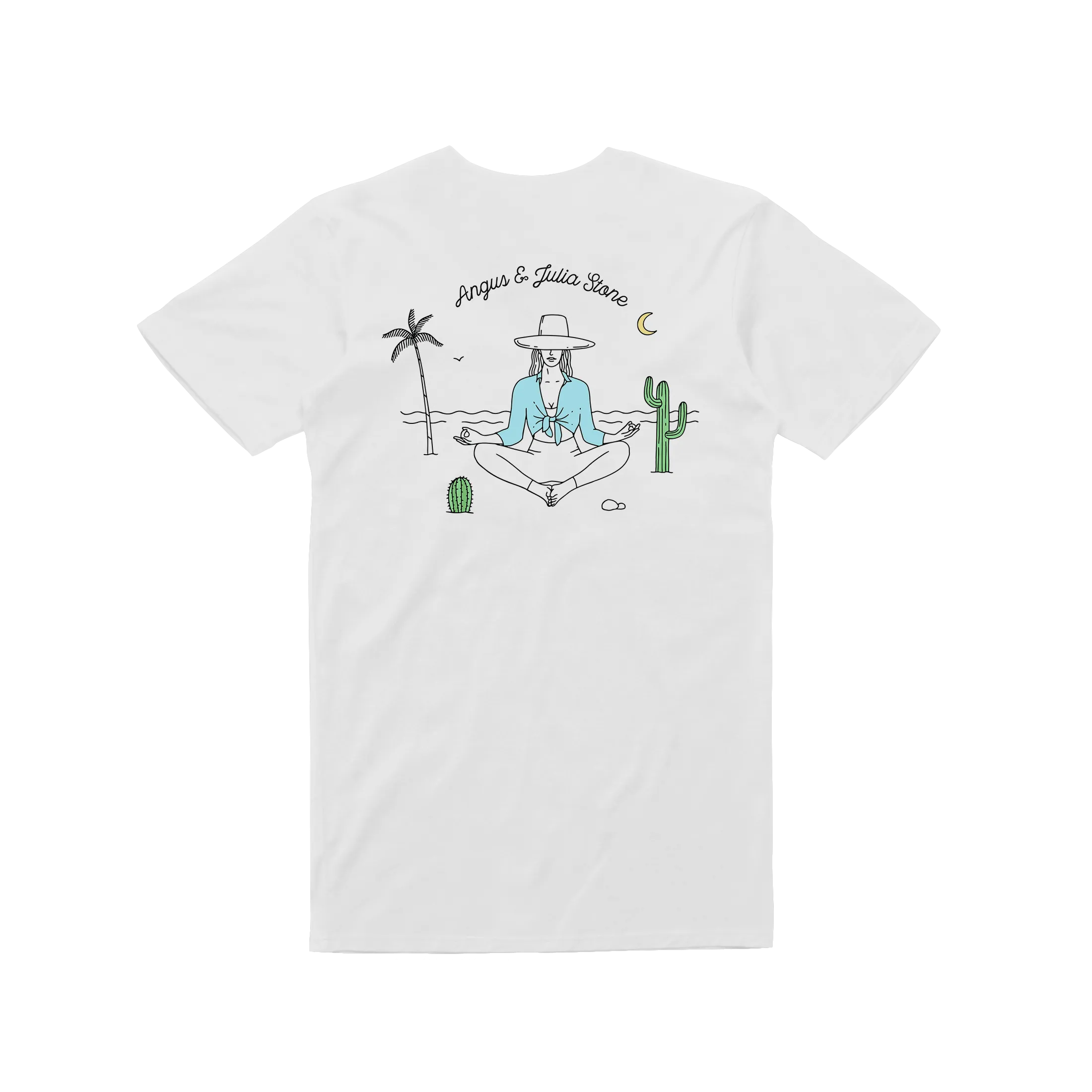 Beach / White T-shirt