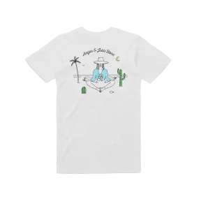 Beach / White T-shirt