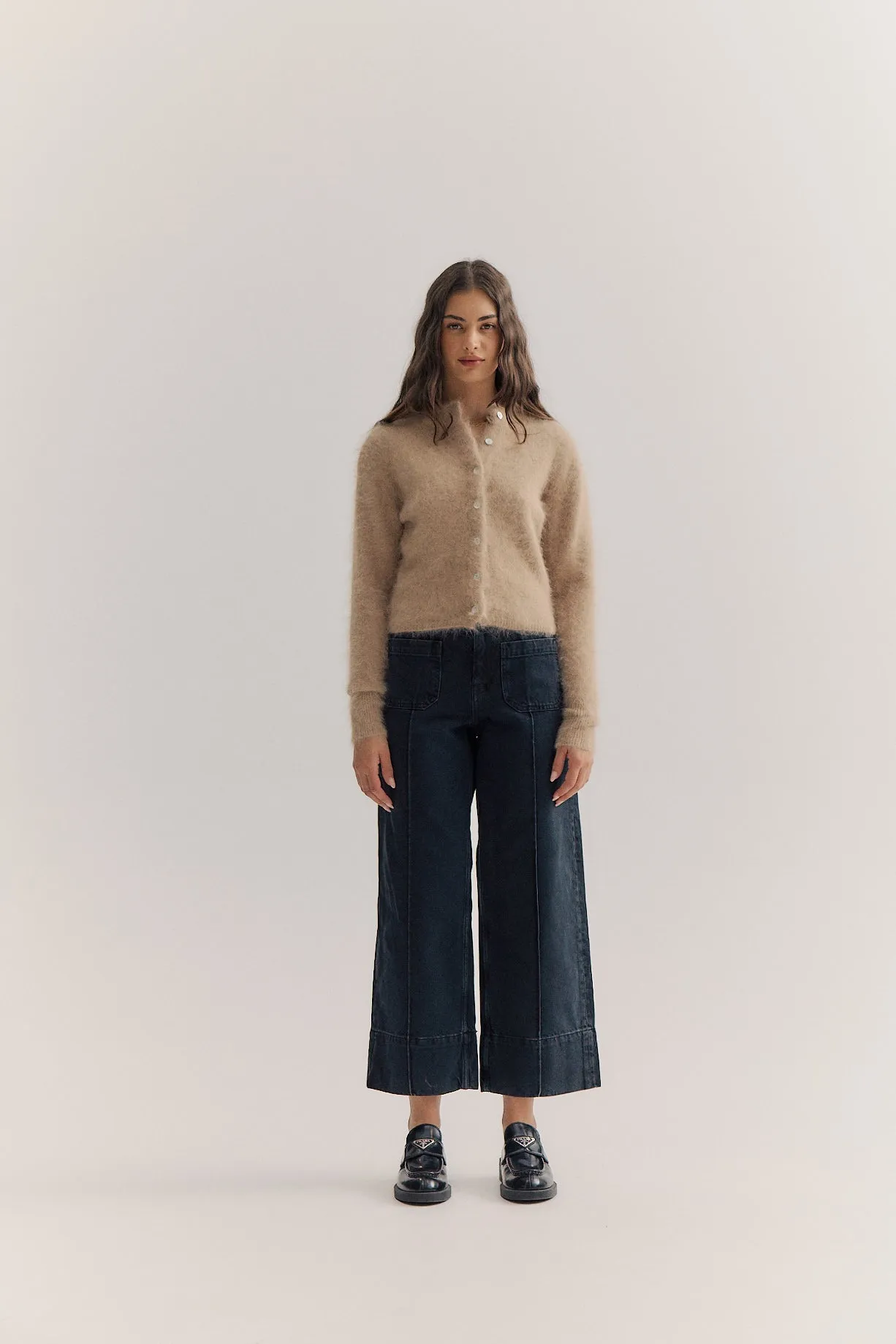 Bella Cashmere Cardigan - Latte