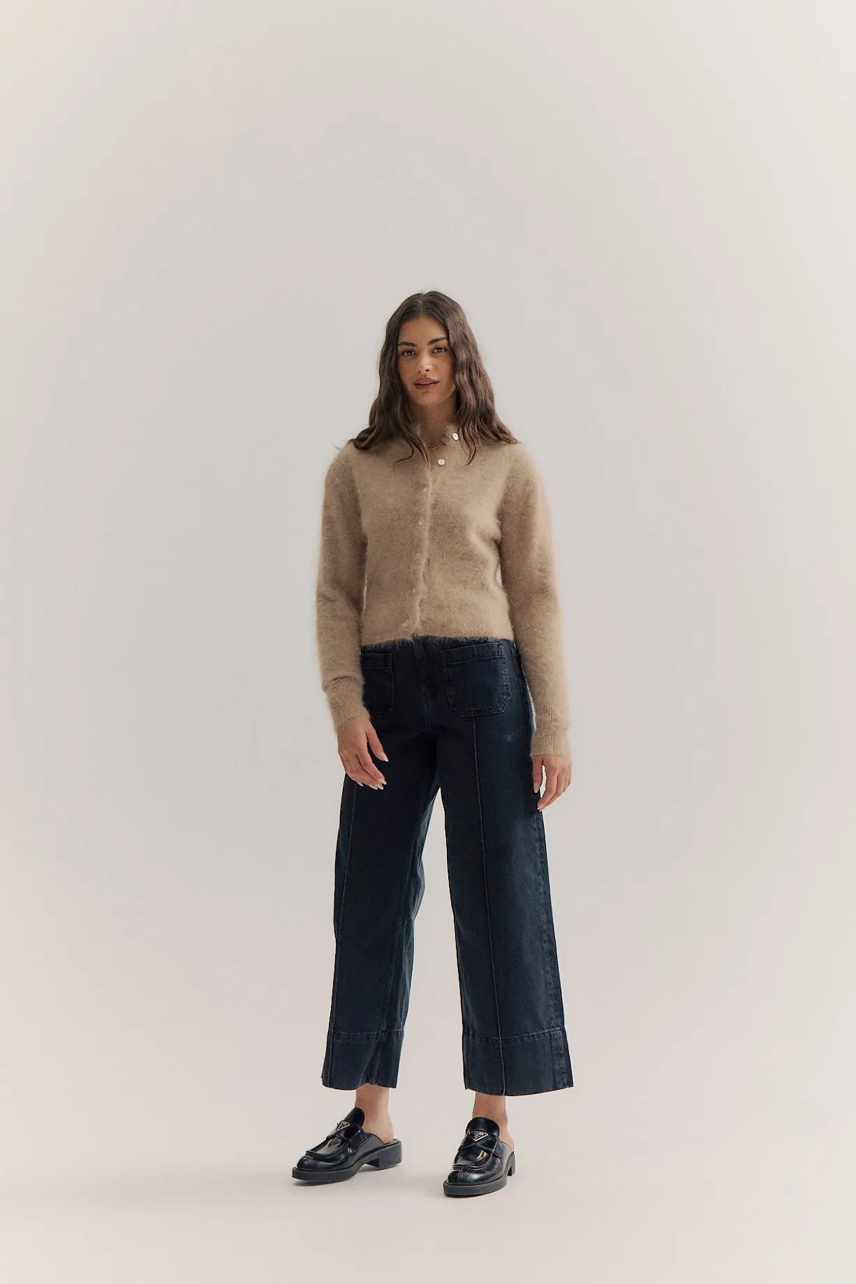 Bella Cashmere Cardigan - Latte