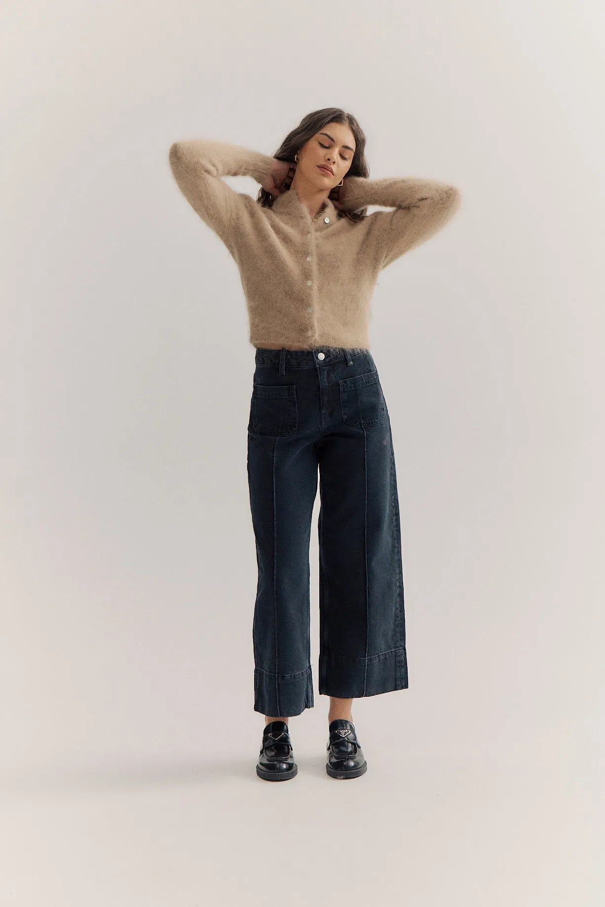 Bella Cashmere Cardigan - Latte