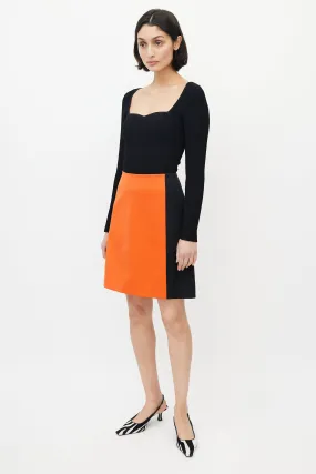 Black & Orange Skirt