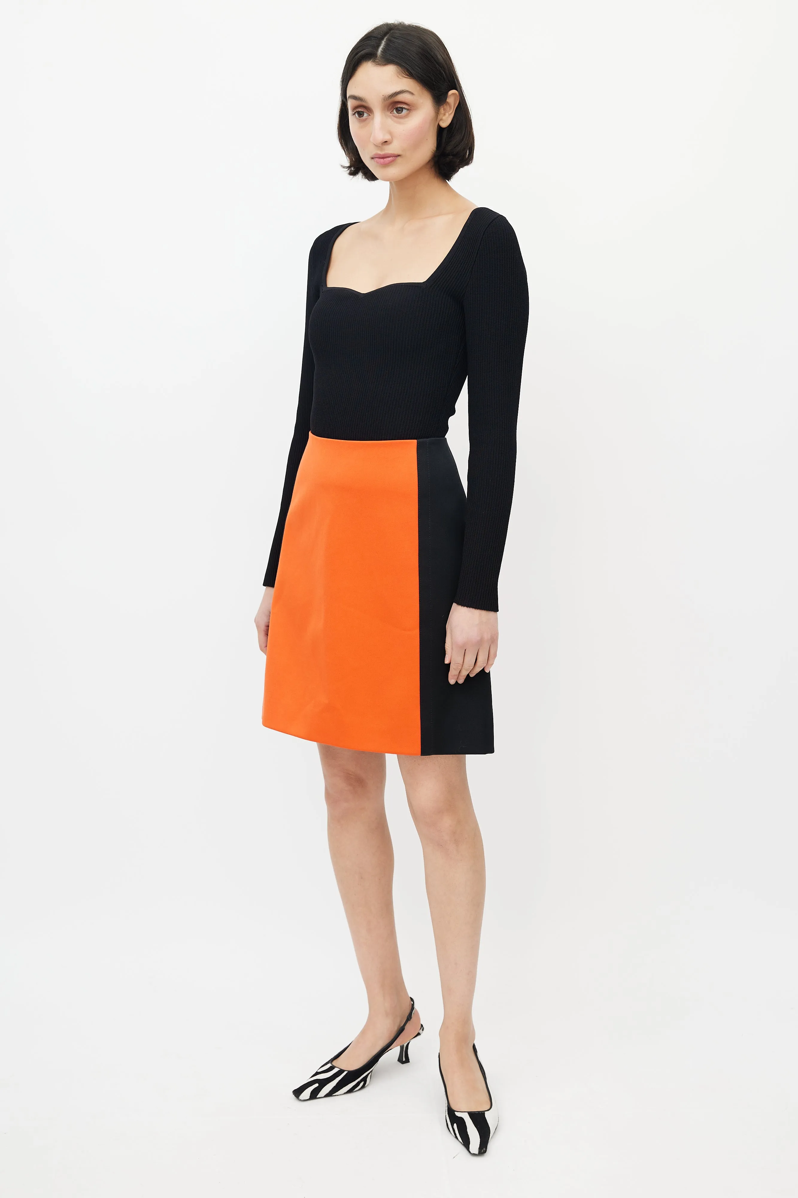 Black & Orange Skirt