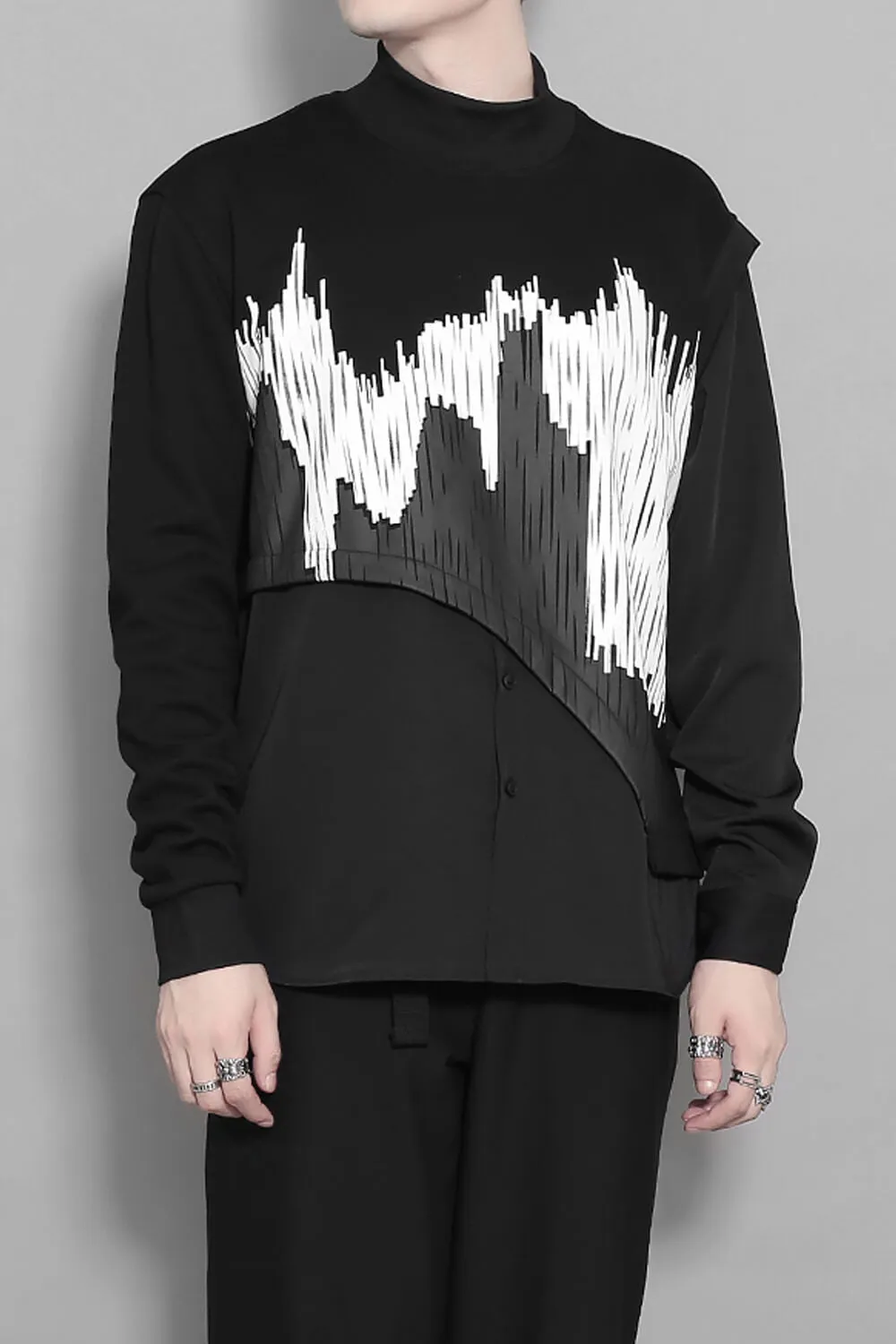 Black Castle Dark Fashion Long Sleeve Shirt