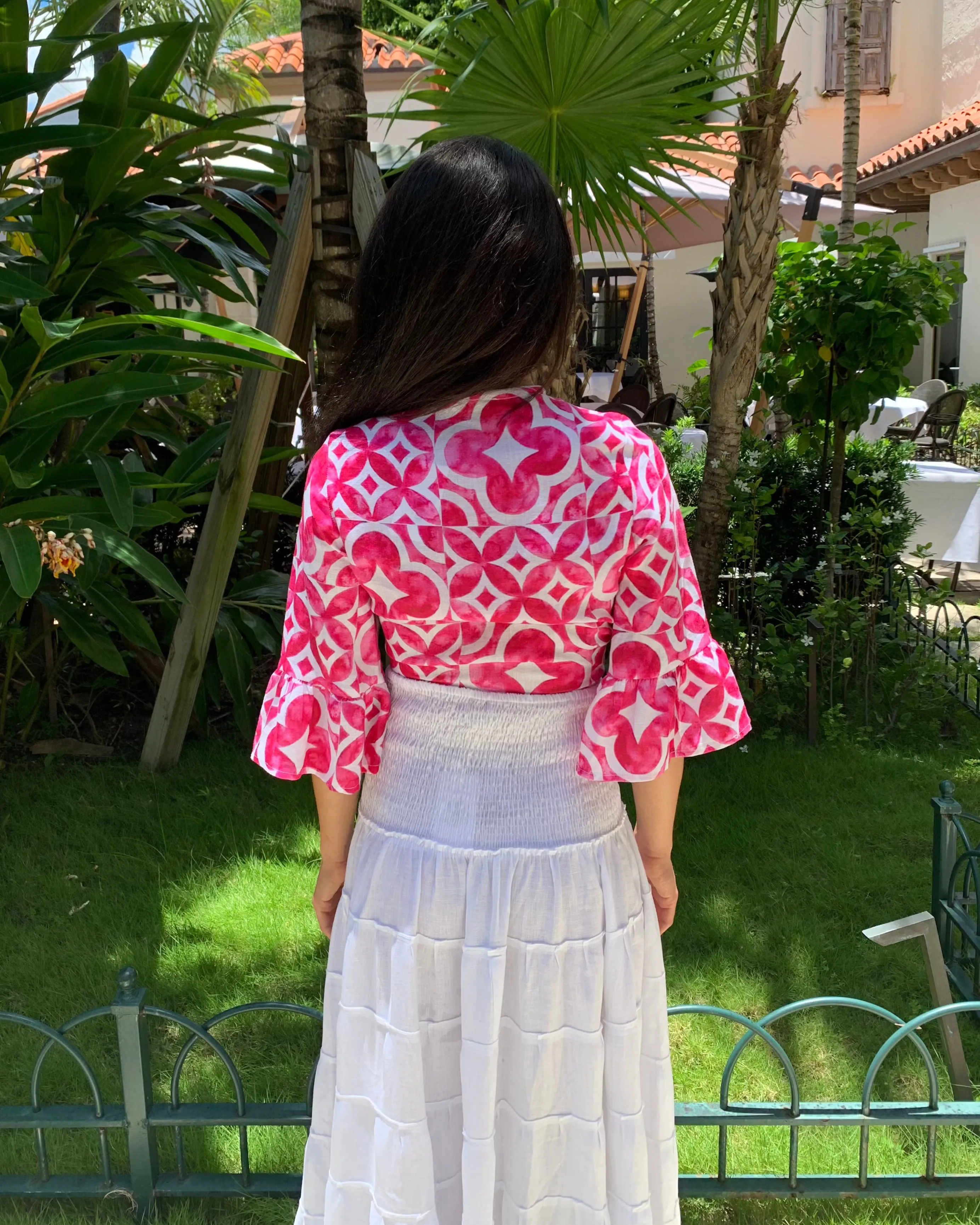 Bolero Nodo Centrale Linen Top