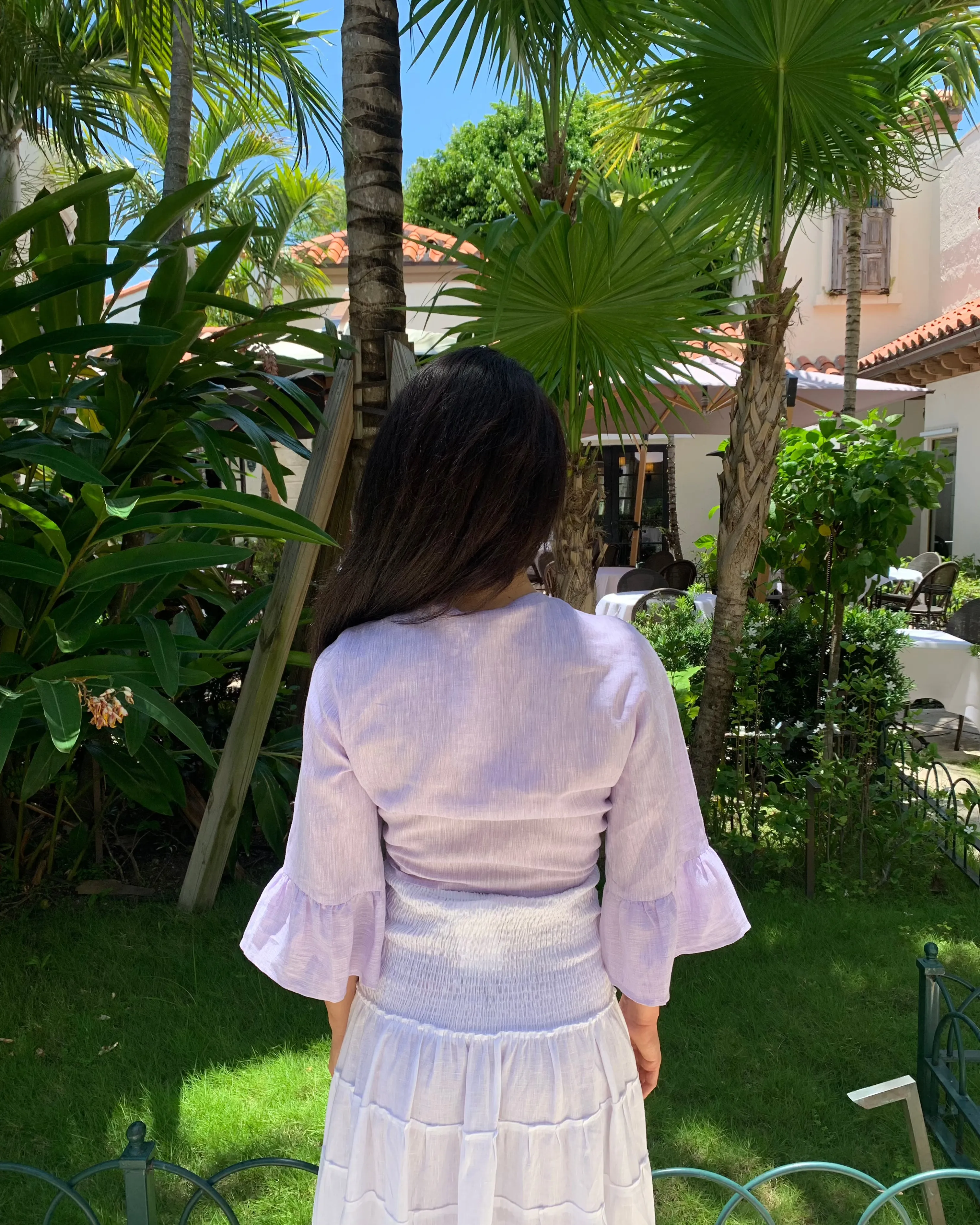 Bolero Nodo Centrale Linen Top