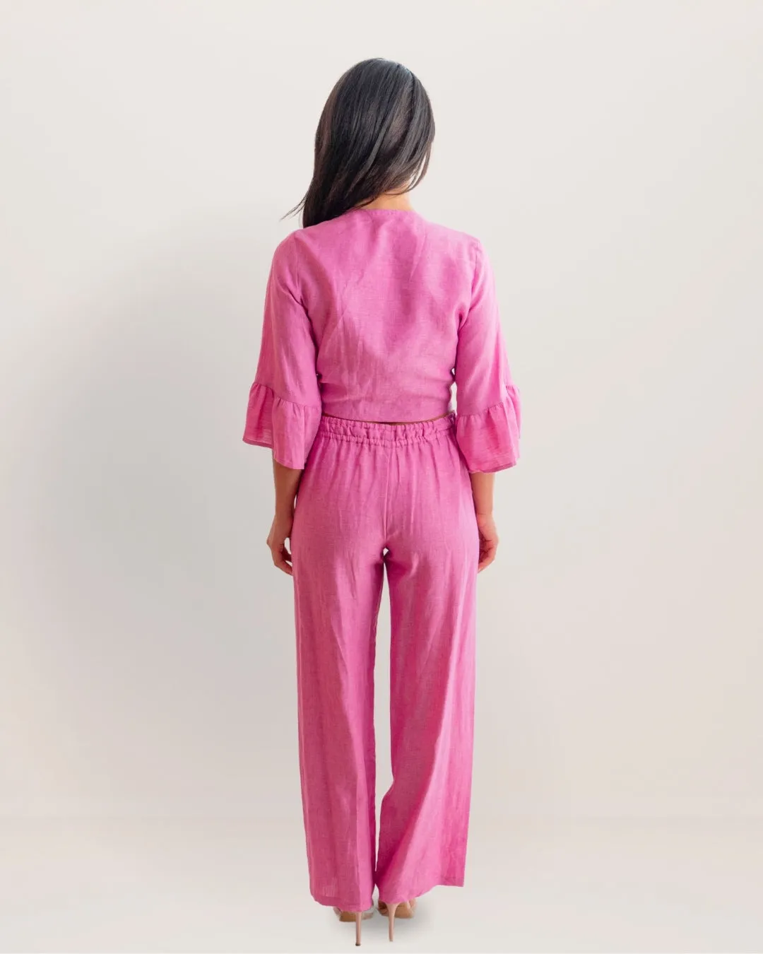Bolero Nodo Centrale Linen Top