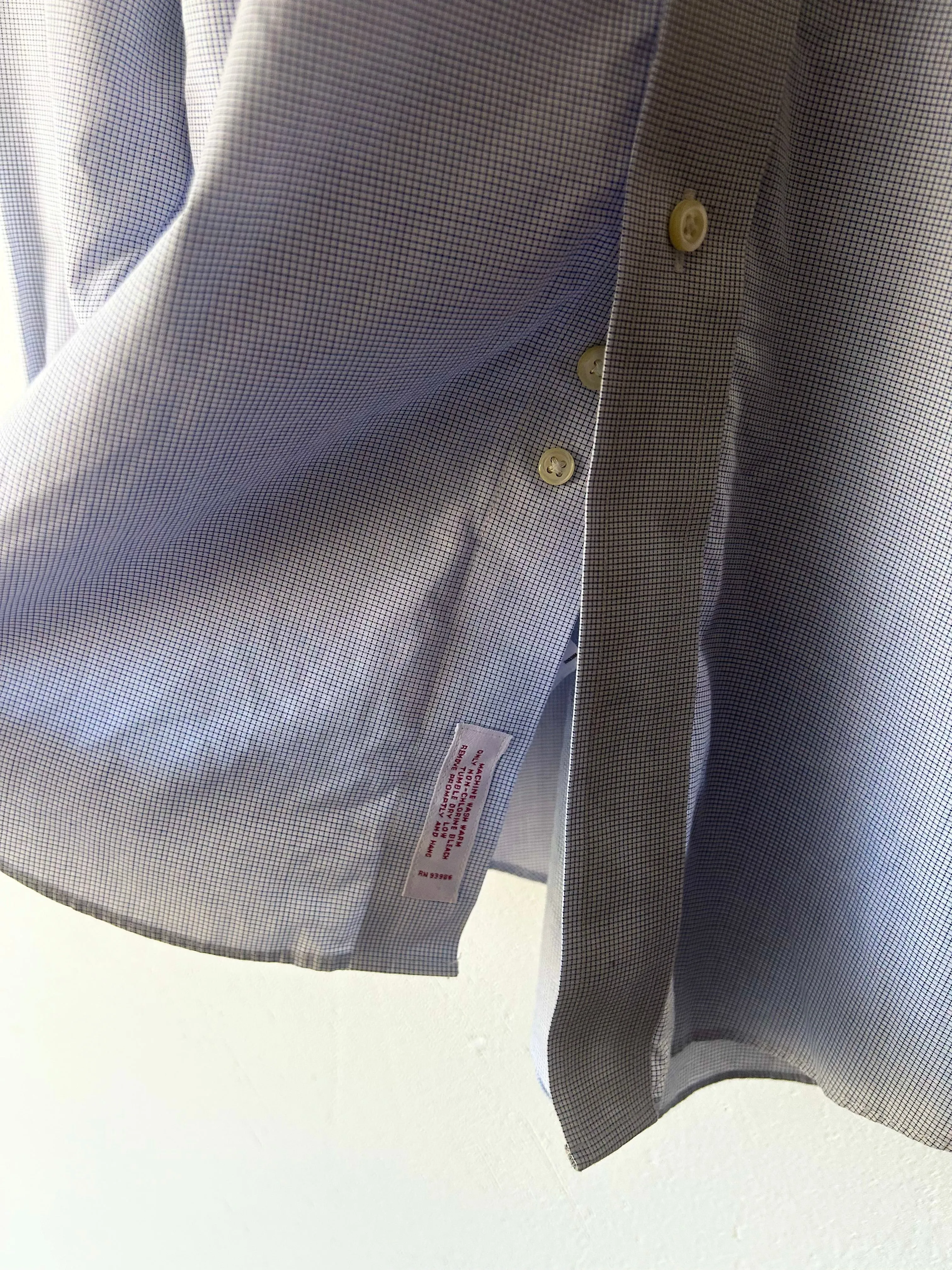 Brooks Brothers checked shirts.
