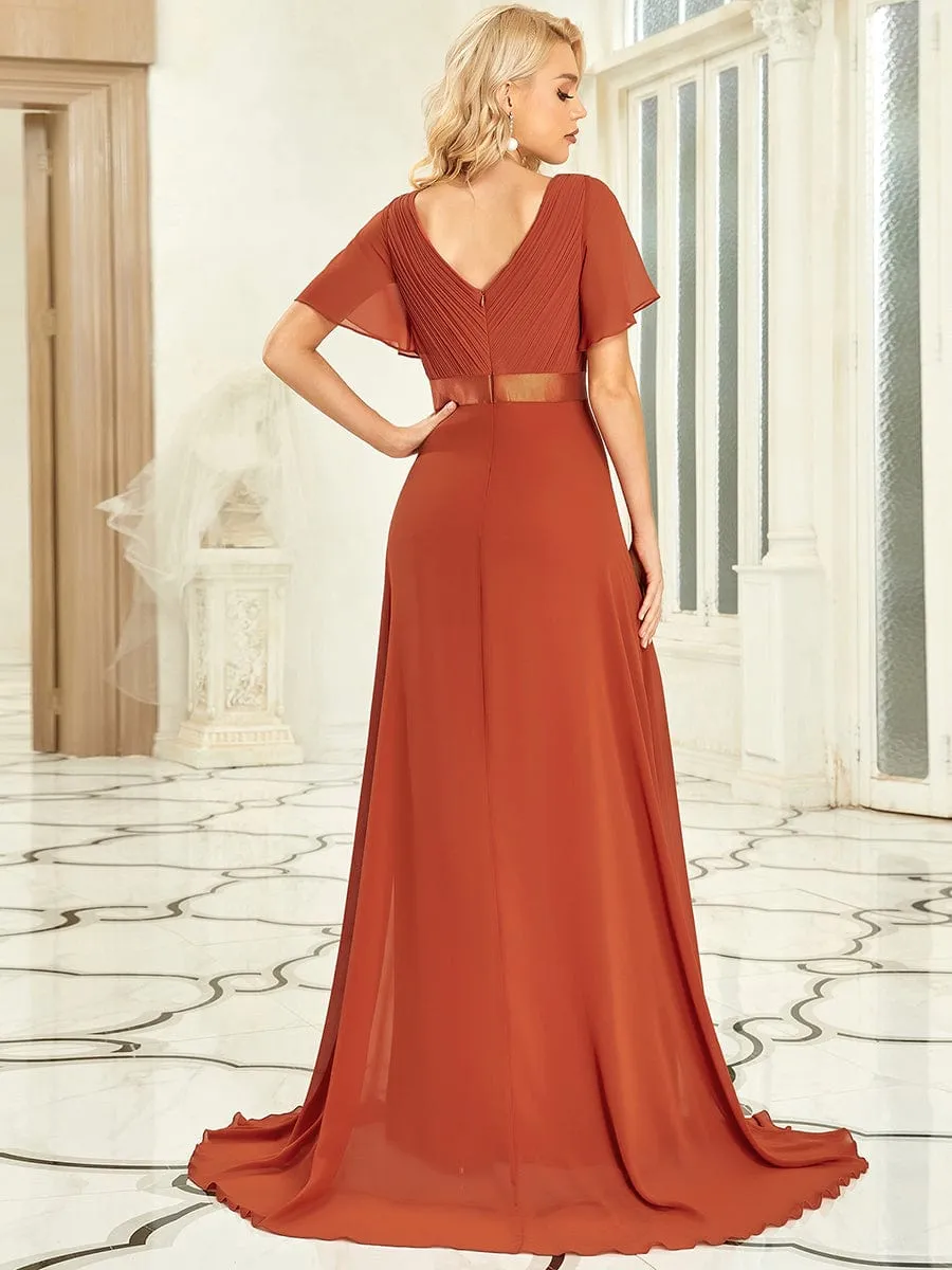 Burnt Orange Bridesmaid Gowns