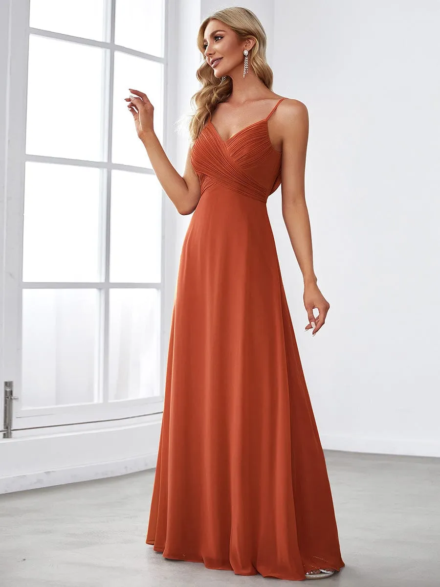 Burnt Orange Bridesmaid Gowns