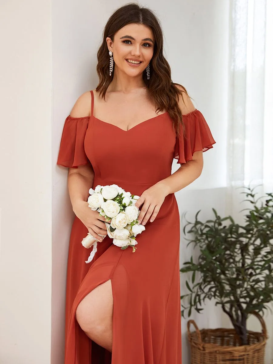 Burnt Orange Bridesmaid Gowns
