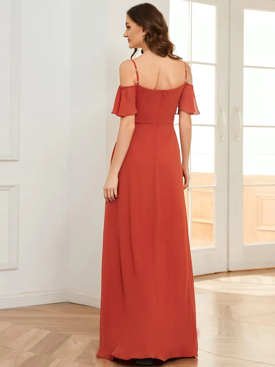 Burnt Orange Bridesmaid Gowns