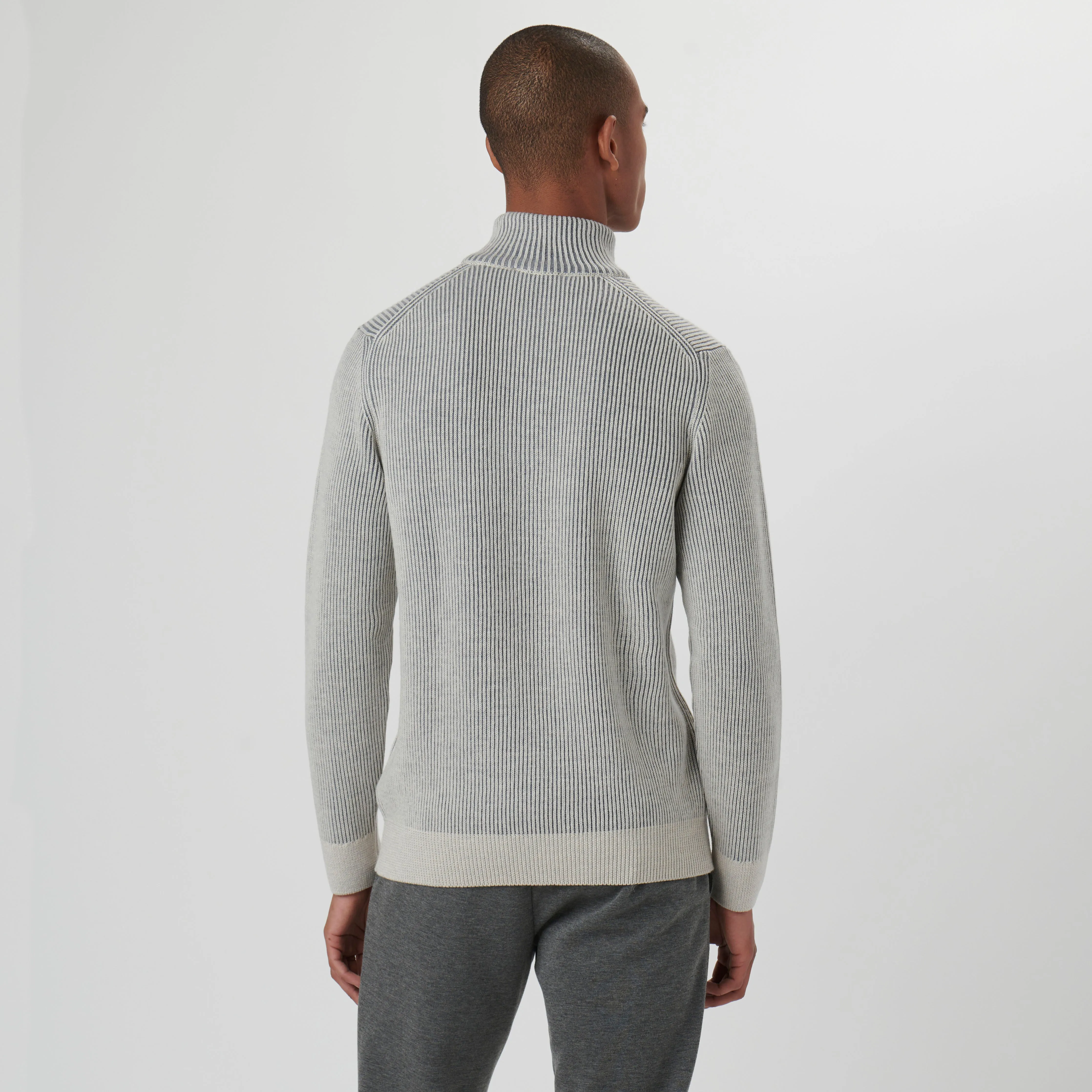 Cable Knit Quarter Zip Sweater