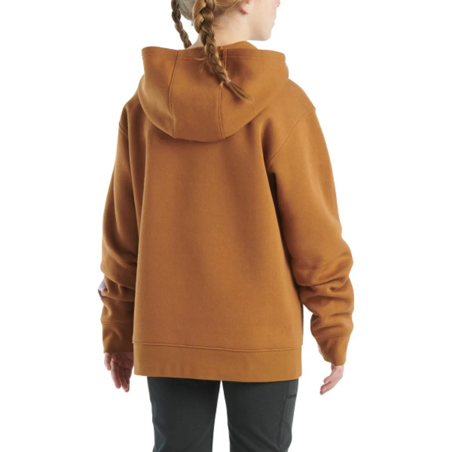Carhartt Girls Graphic Logo Hooded Sweatshirt - Stylish & Comfortable Pullover for Active Girls