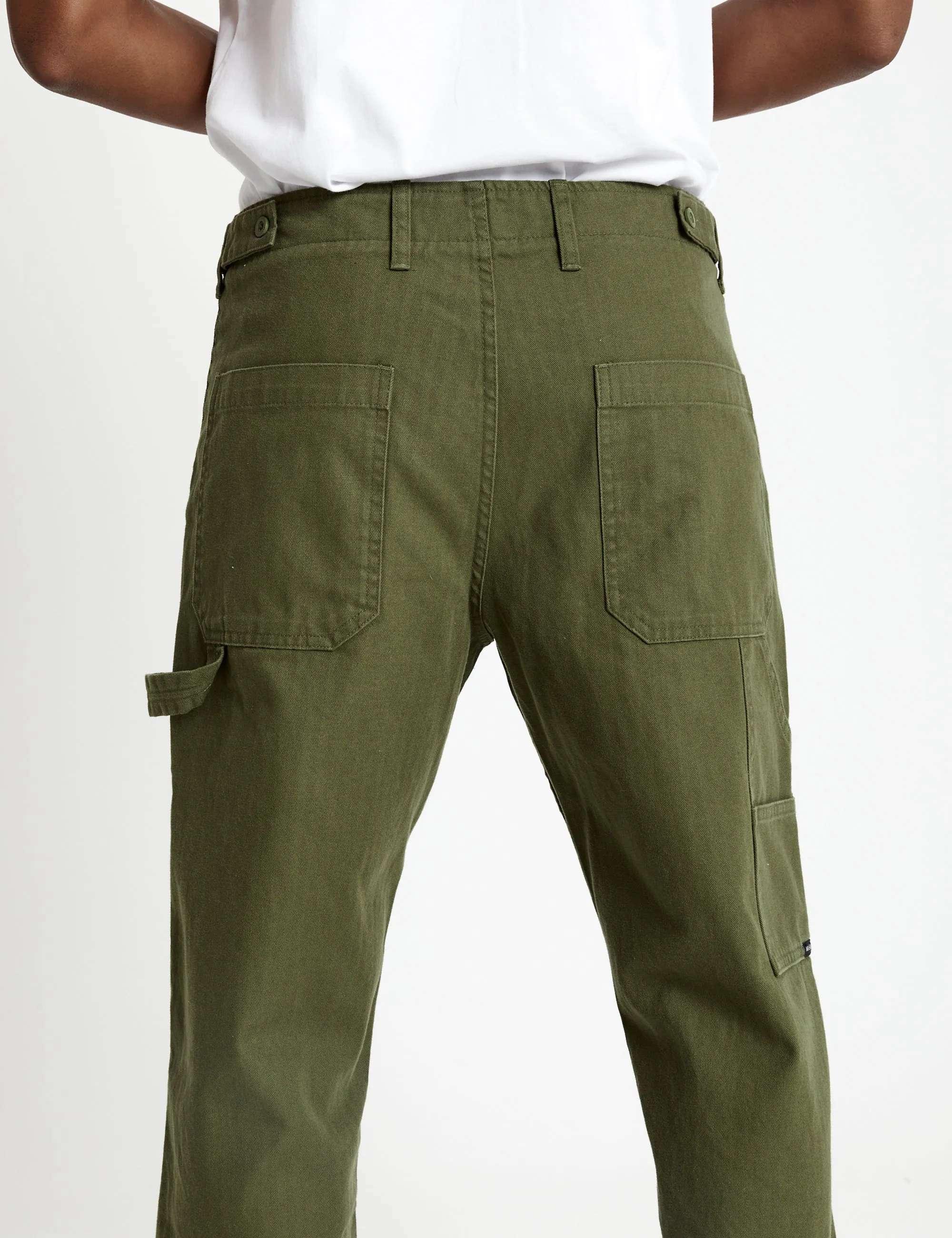 Vintage Army-Inspired Carpenter-Style Pants