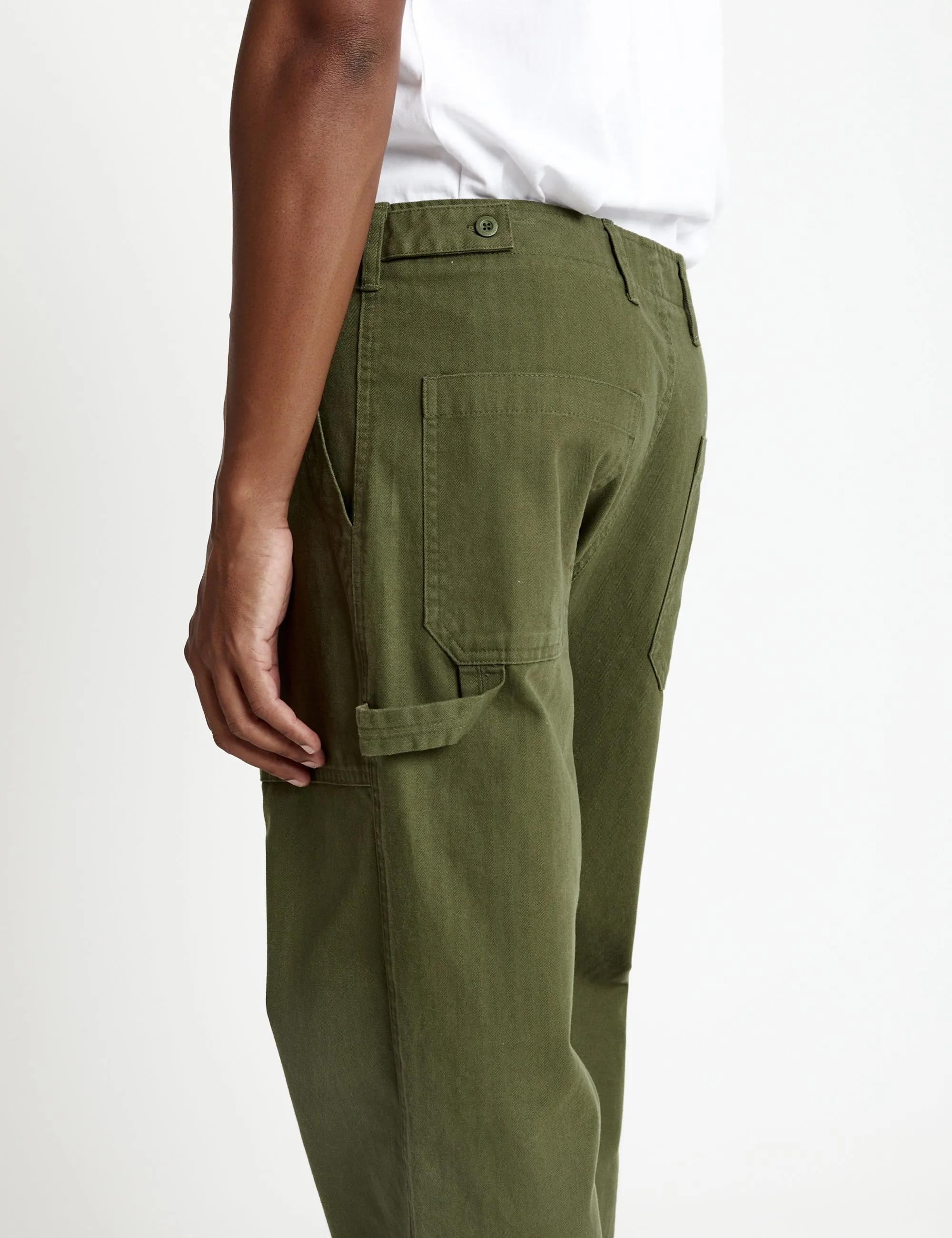 Vintage Army-Inspired Carpenter-Style Pants