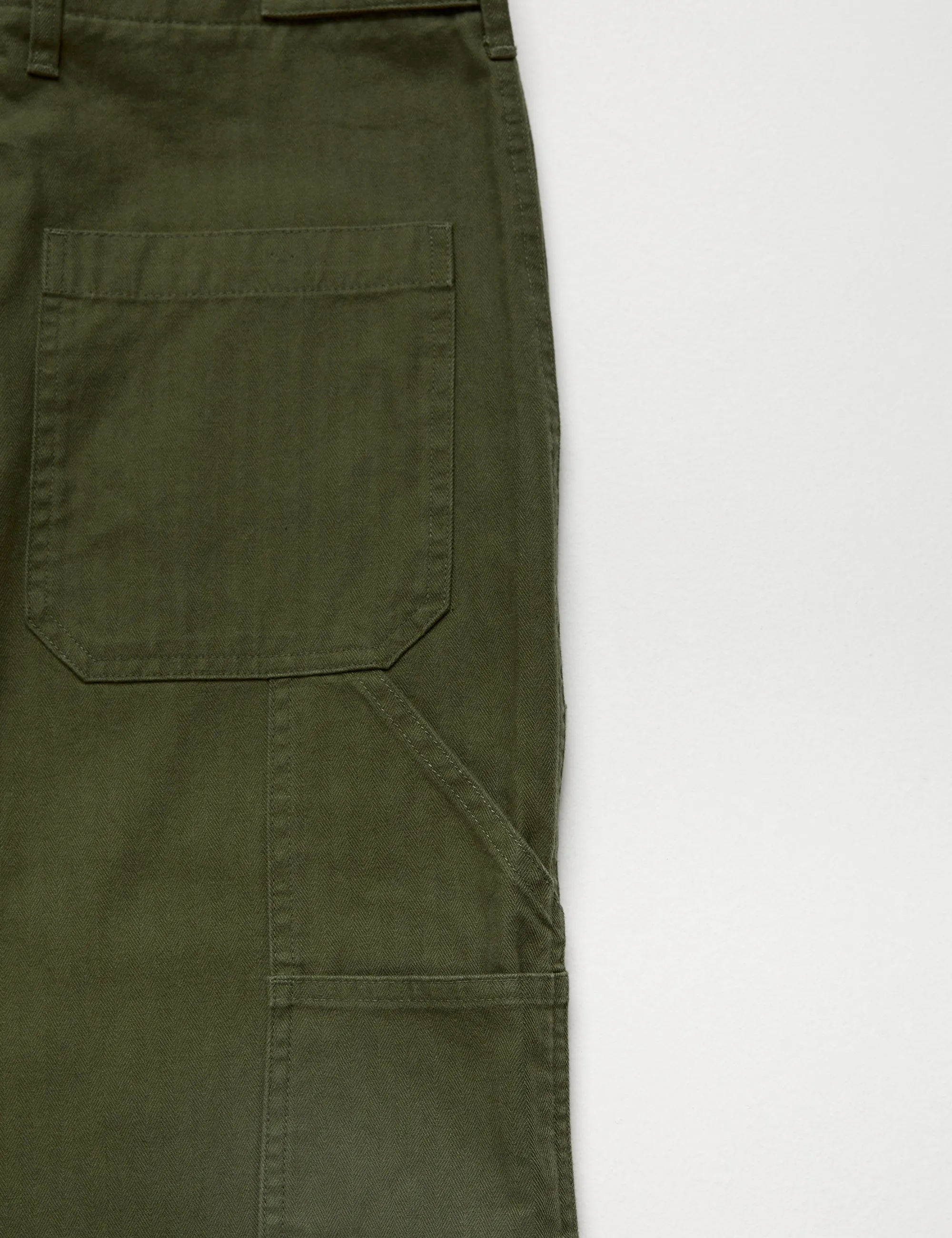 Vintage Army-Inspired Carpenter-Style Pants