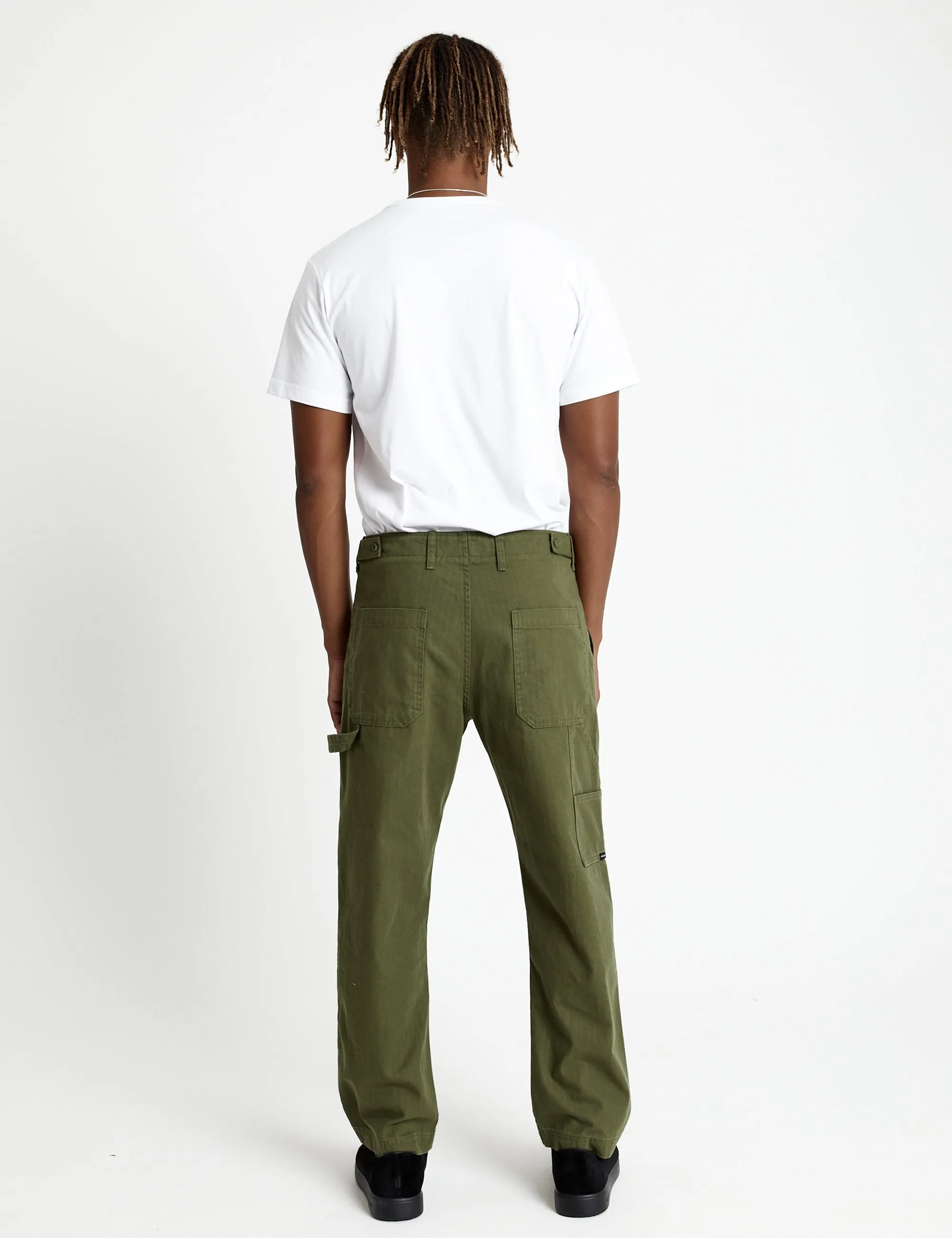 Vintage Army-Inspired Carpenter-Style Pants