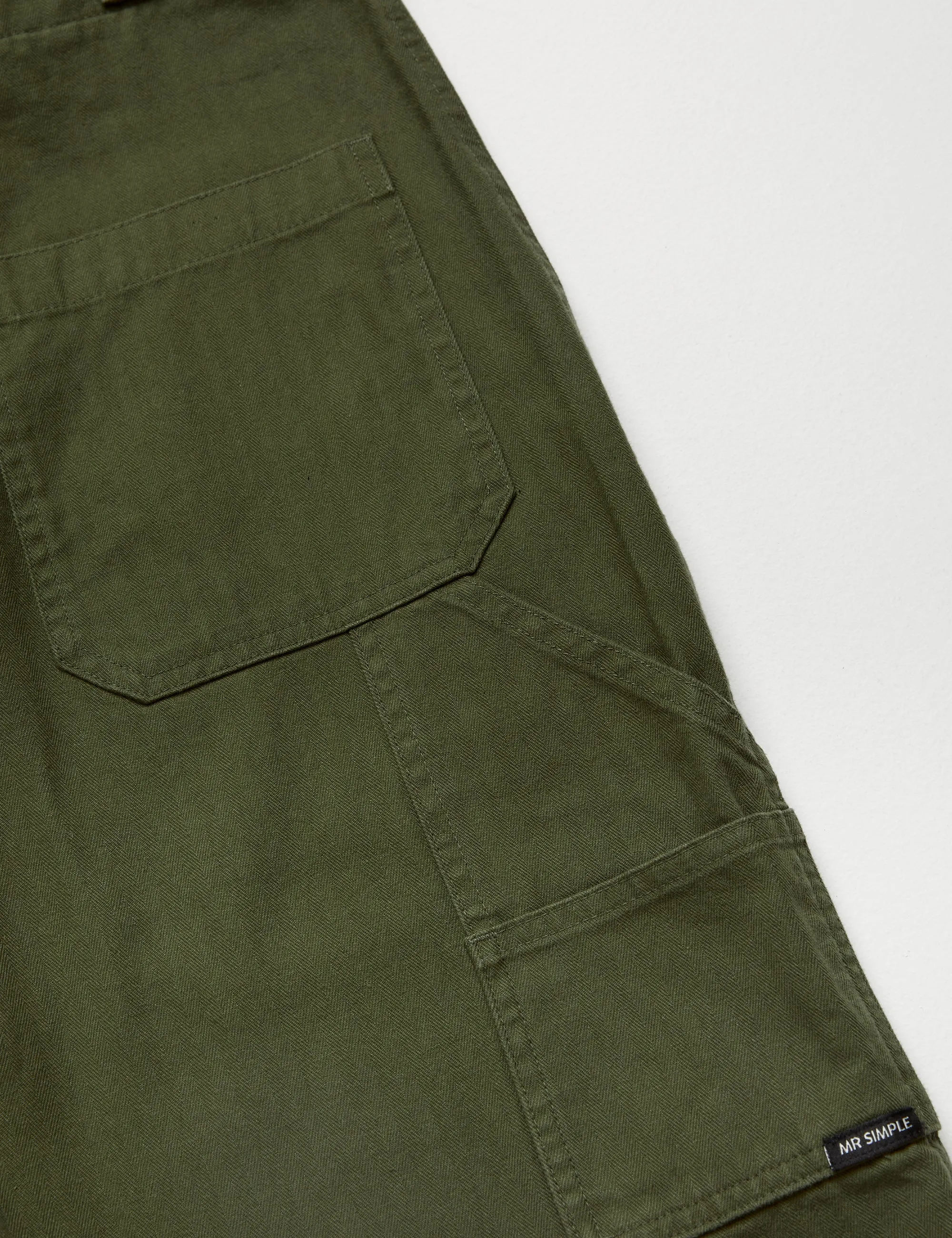 Vintage Army-Inspired Carpenter-Style Pants