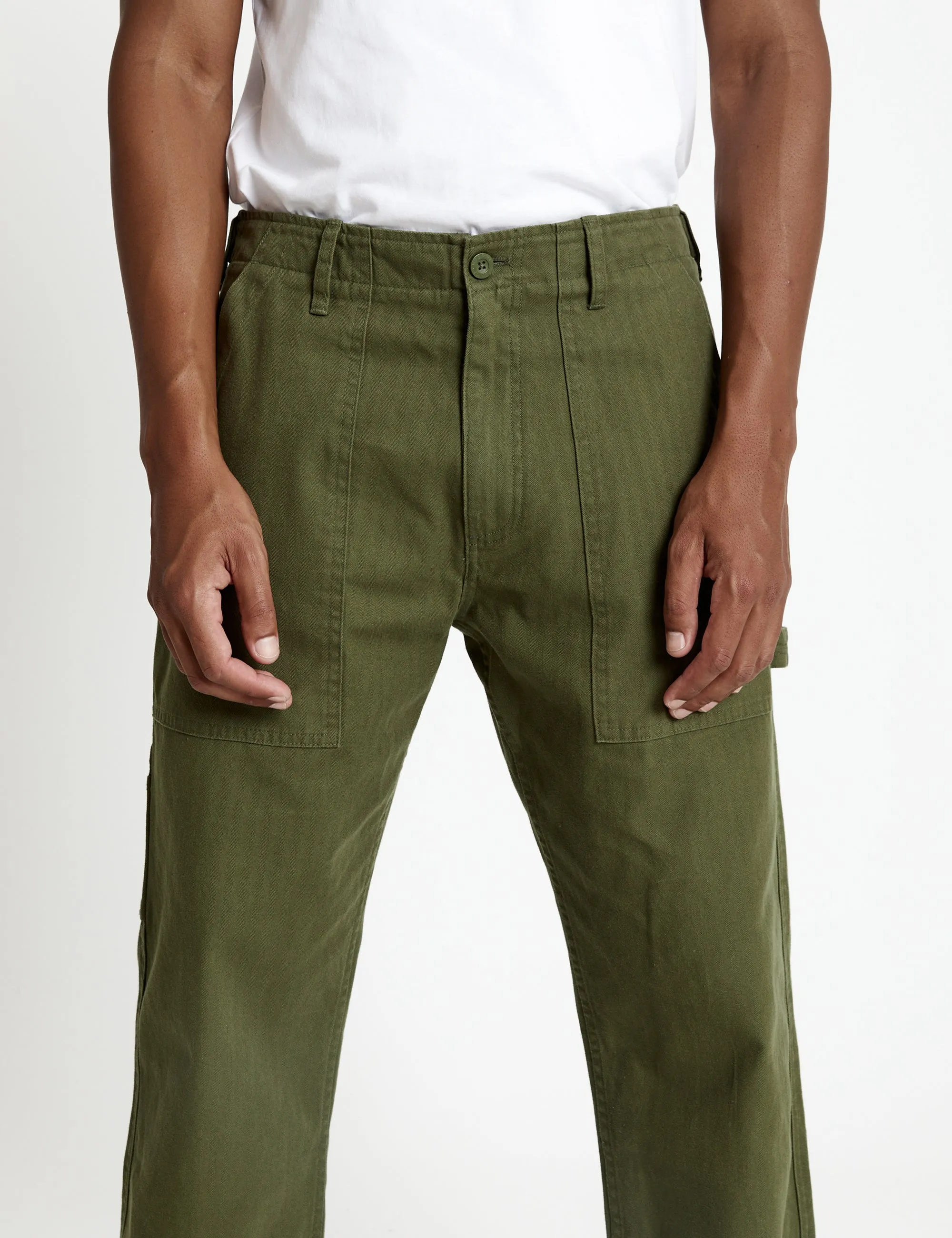 Vintage Army-Inspired Carpenter-Style Pants