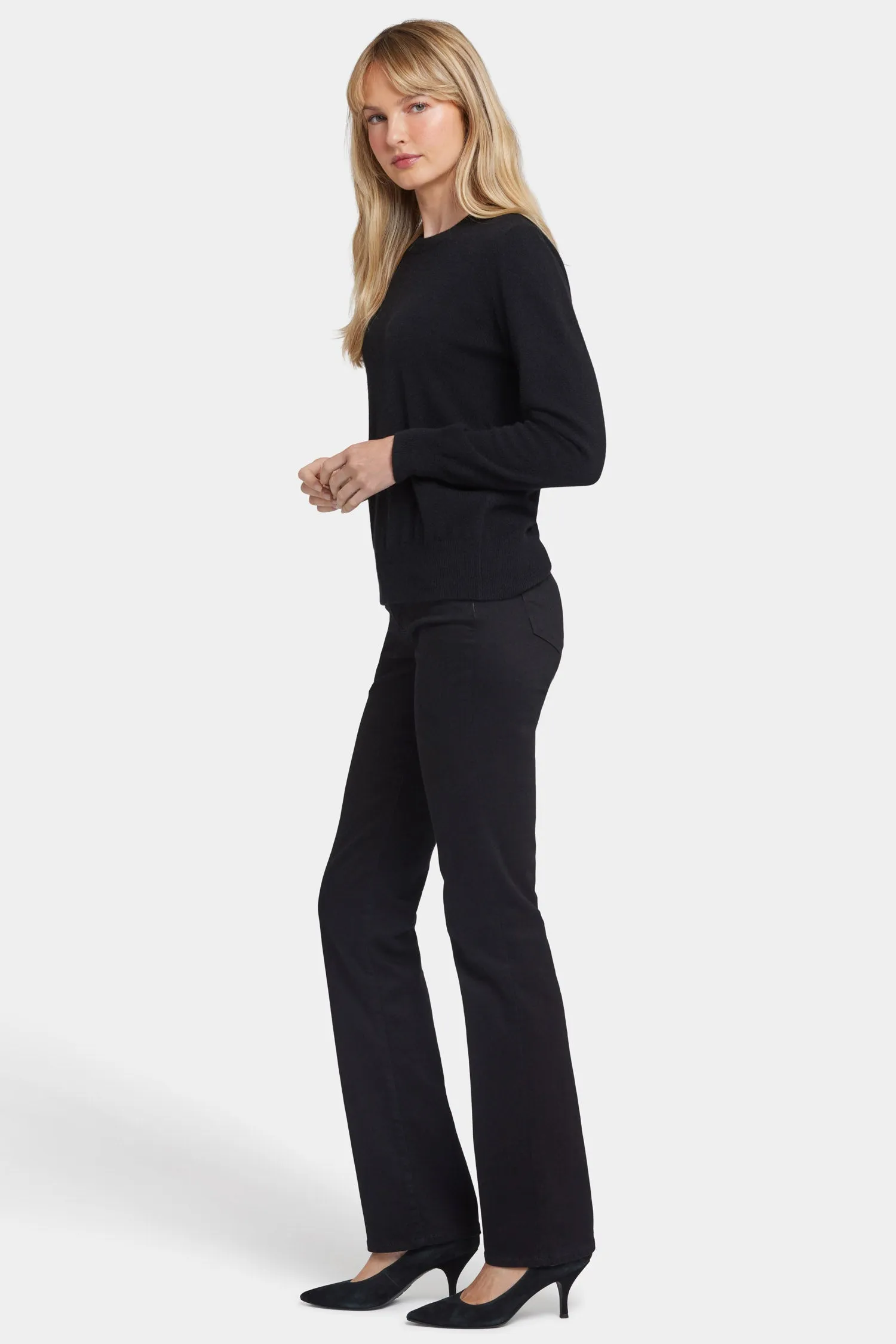 Cashmere Essential Crewneck Sweater - Black