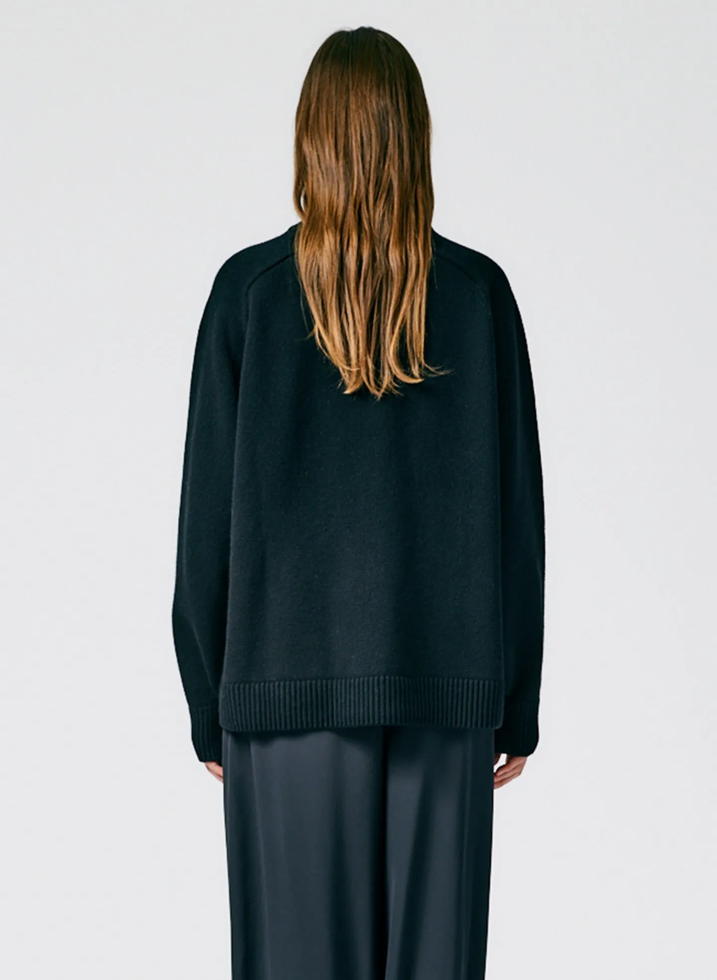 Cashmere Sweater Crewneck Oversized Pullover