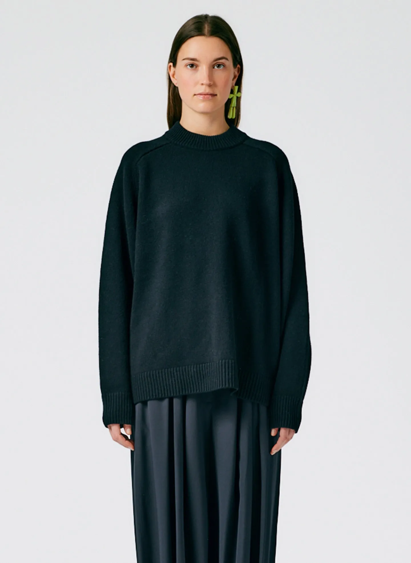 Cashmere Sweater Crewneck Oversized Pullover