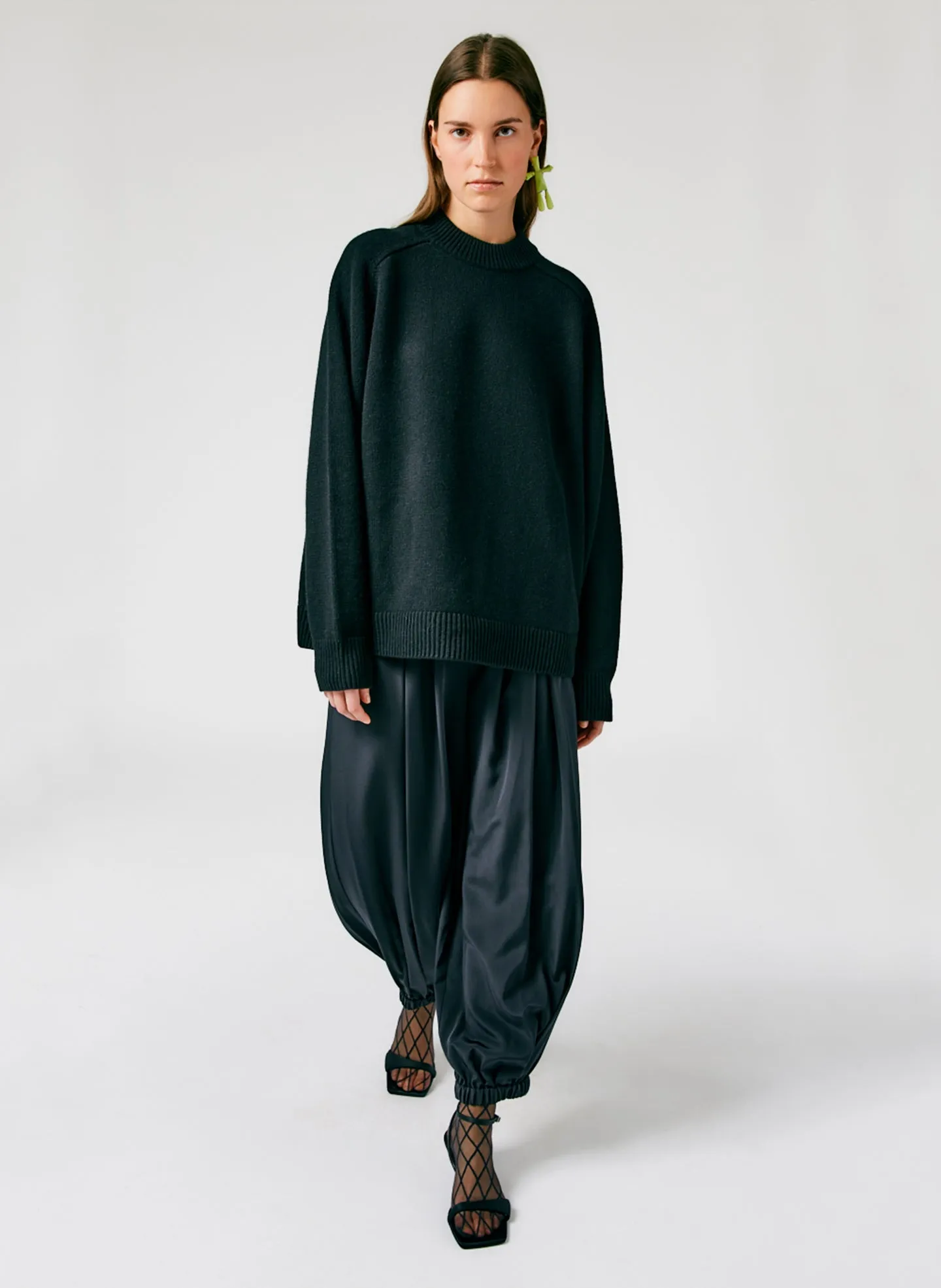 Cashmere Sweater Crewneck Oversized Pullover